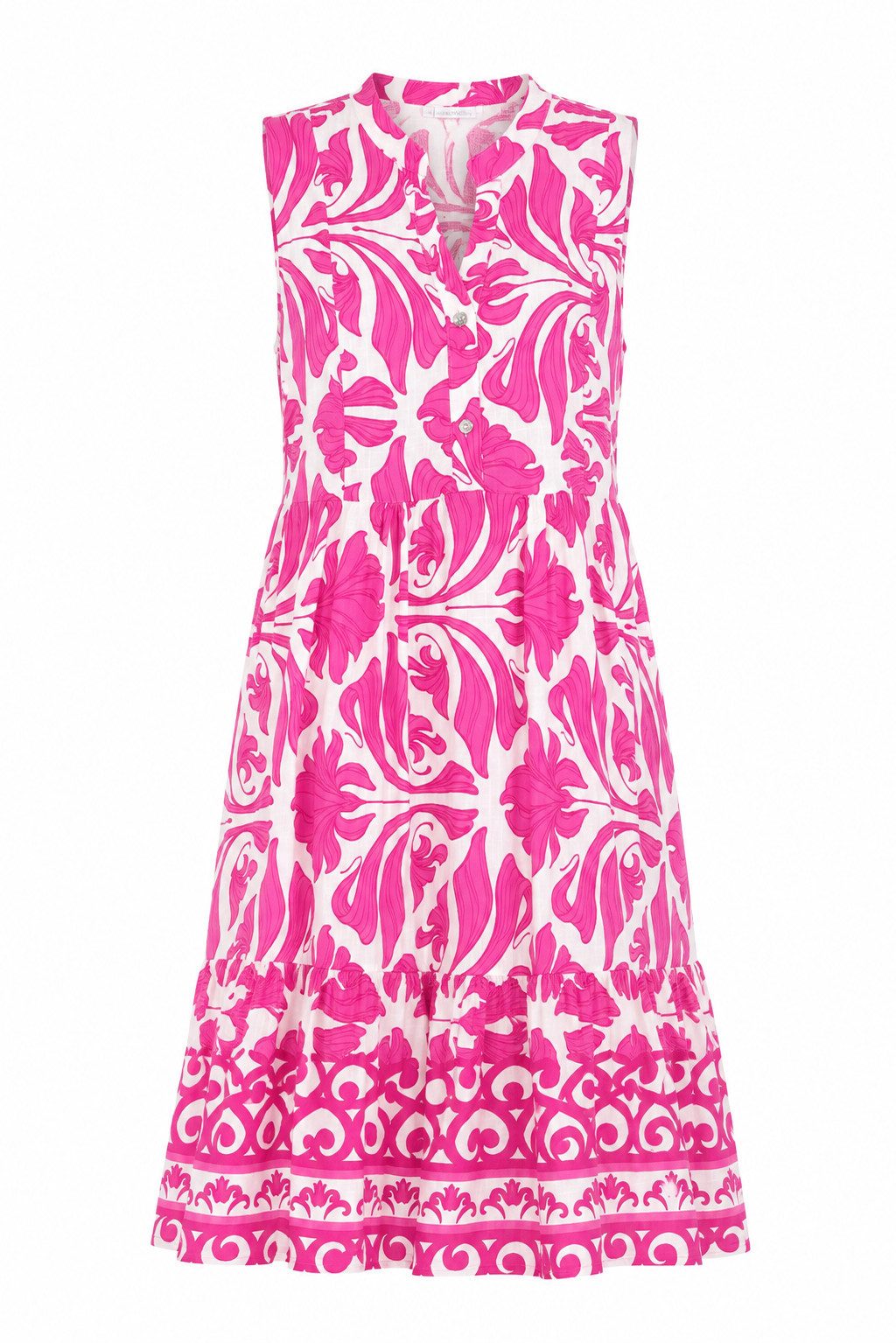 ITALY VIBES Sommerkleid - ärmelloses Kleid mit Blütenmuster Printmix für Damen ONE SIZE / passend für Größe M - XL