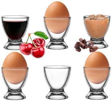PLATINUX Eierbecher Eierbecher, (6 Stück), Set 6 Teilig Eierständer Eierhalter Frühstück Brunch Egg-Cup 35ml