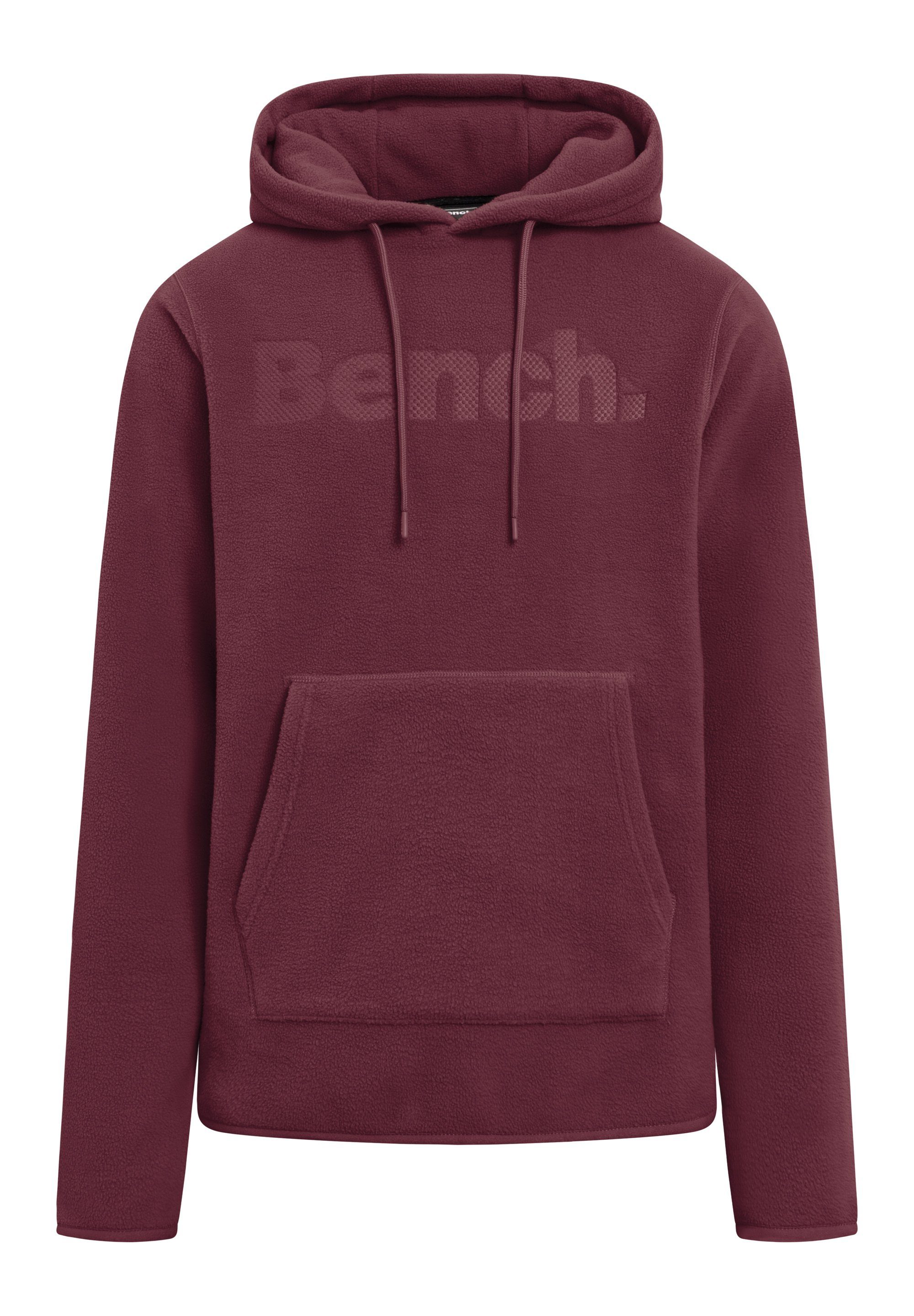 bequem burgundy HIMALA Kapuzenpullover und Stylisch Bench.