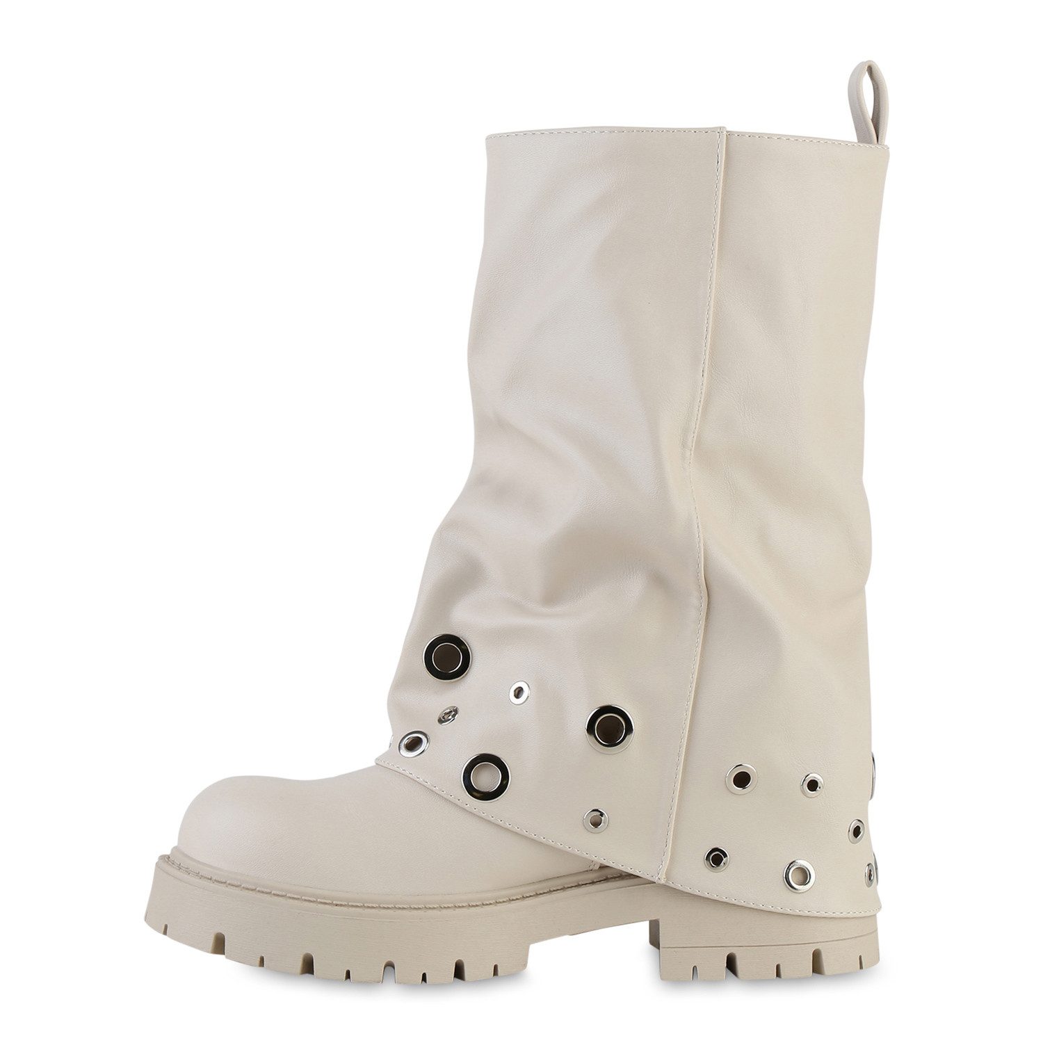 VAN HILL 841798 Stiefel Damen Leicht Gefütterte Bikerstiefel Stiefel Profil günstig online kaufen