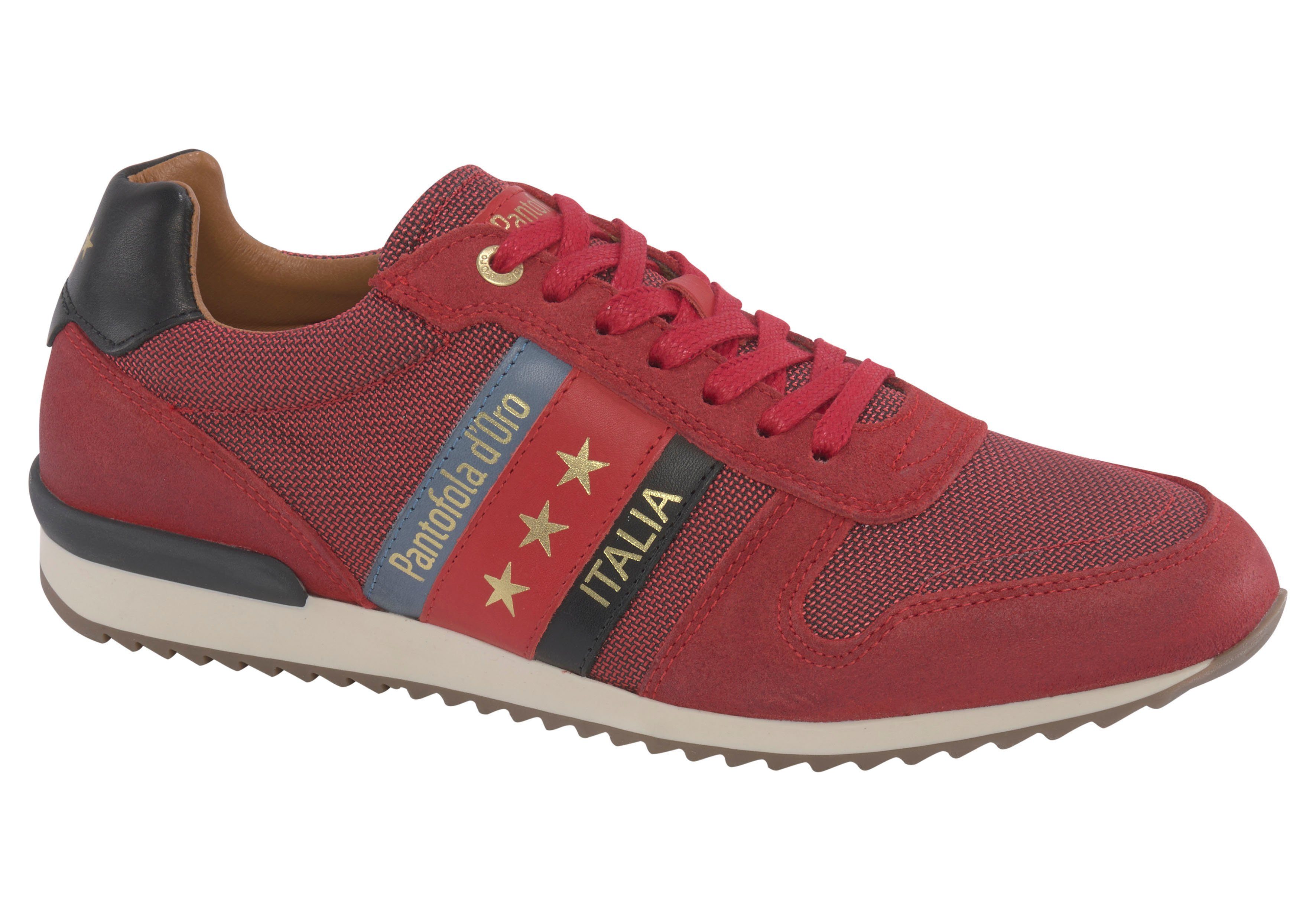 im UOMO LOW Pantofola Sneaker Business N rot RIZZA Look d´Oro Casual