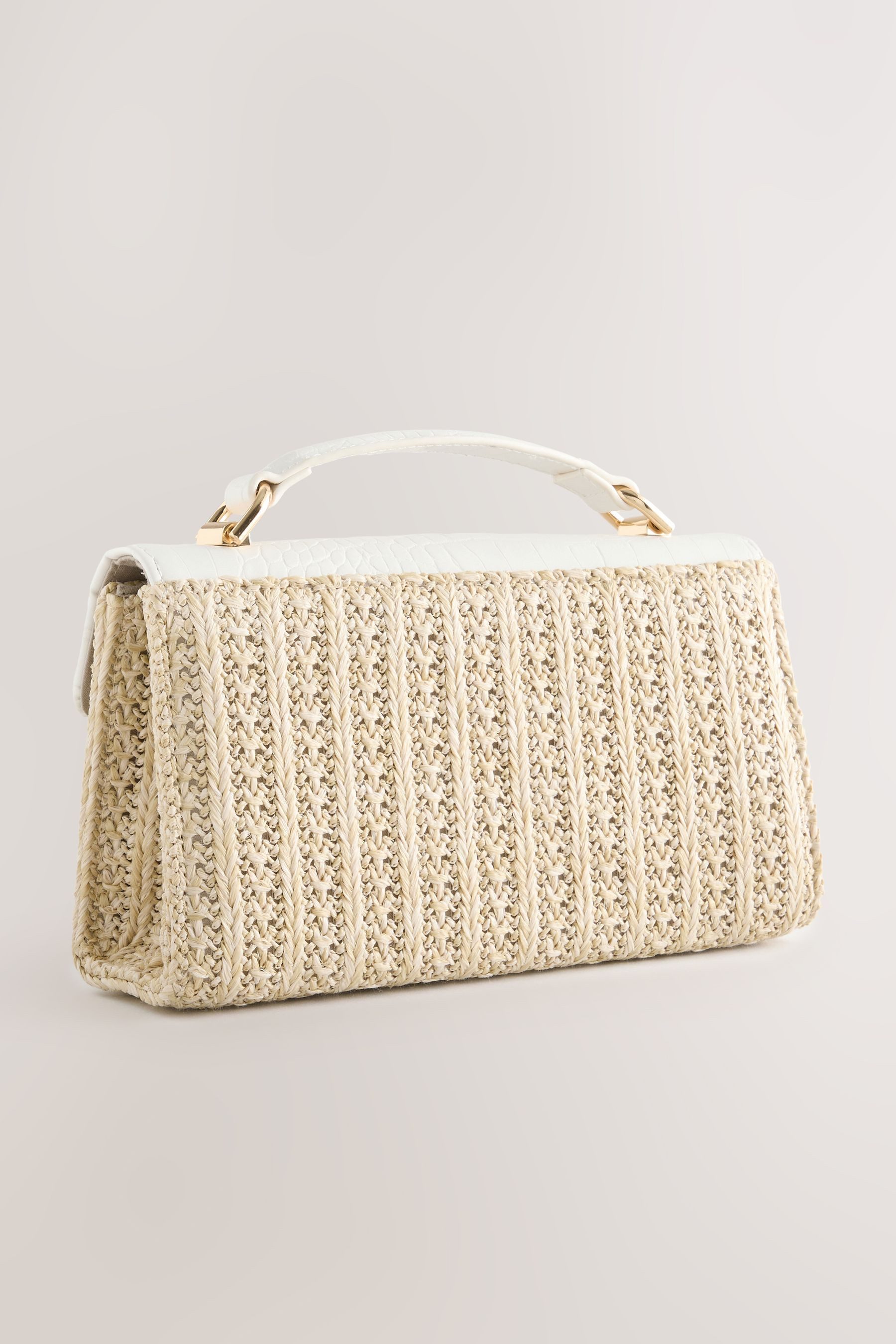Next Clutch Tragetasche in Raffia-Optik mit Griff (1-tlg)