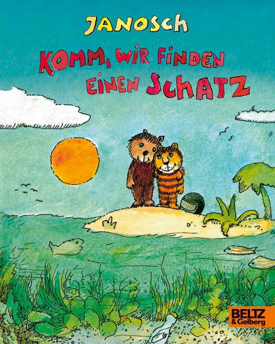 Kinderbuch Komm, wir finden einen Schatz Vierfarbiges Pappbilderbuch Janosch