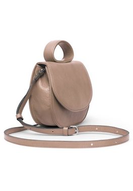 GRETCHEN Schultertasche Ebony Mini Loop Bag, aus italienischem Kalbsleder