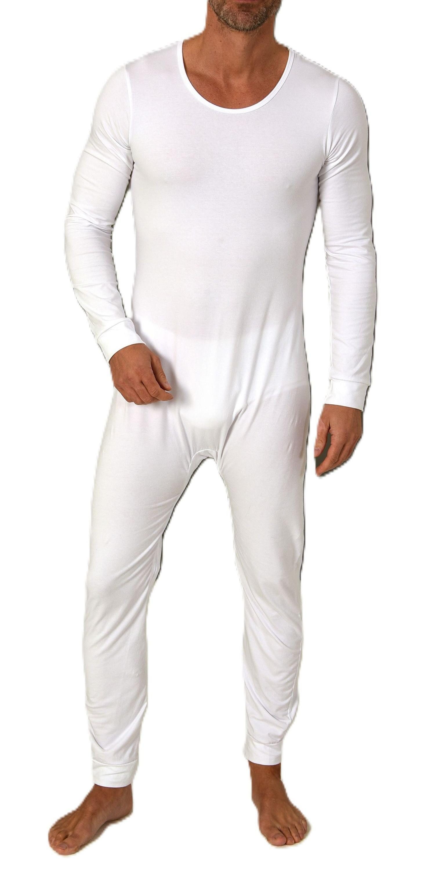 Normann Care Pyjama Pflegebody langarm – UNISEX – Einteiler mit Beinreißverschluss