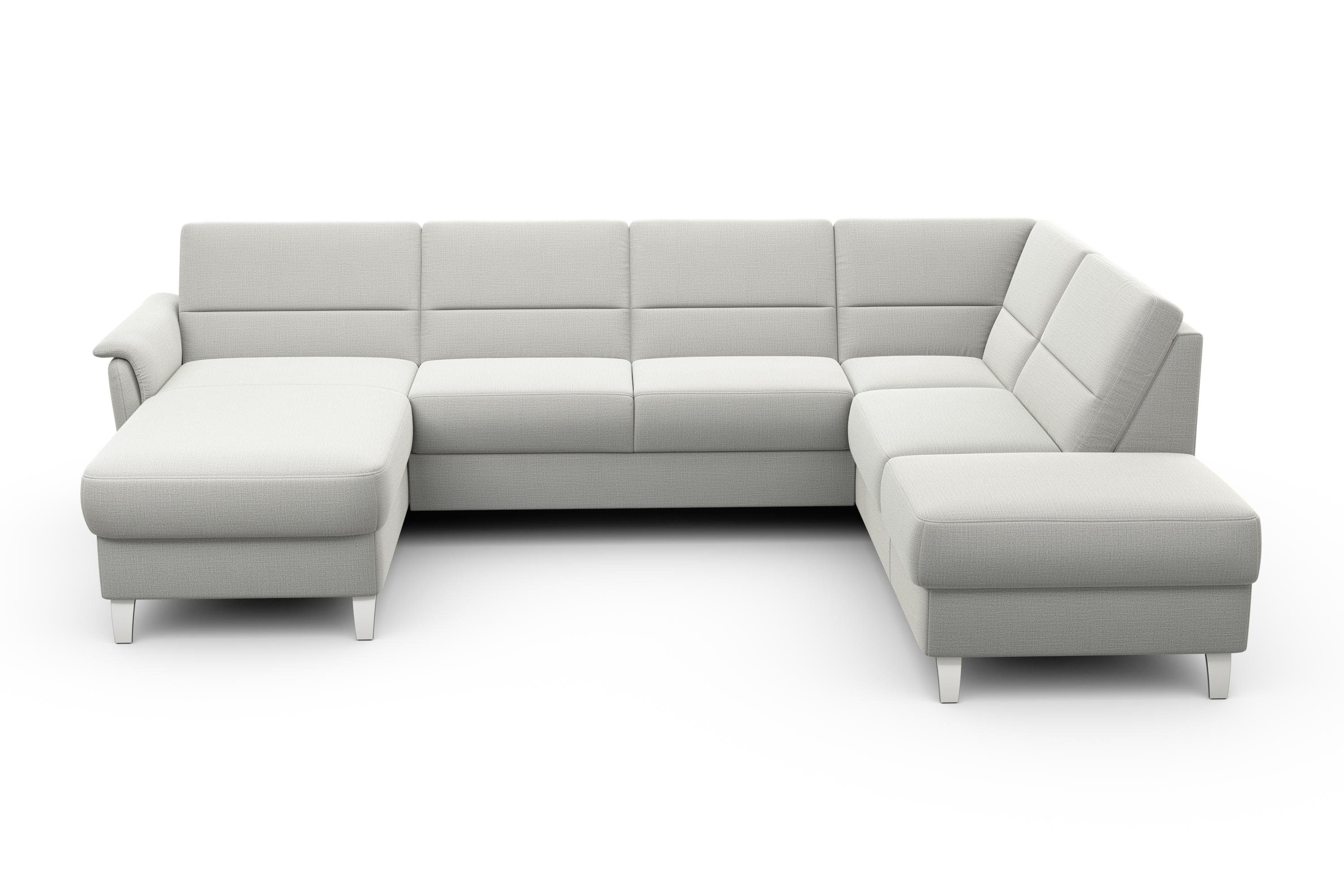 sit&more Wohnlandschaft Palmera U-Form, B: 308 cm, optional Schlaffunktion & Bettkasten, Federkern