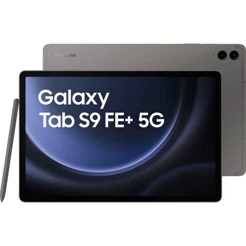 Samsung Galaxy Tab S9 FE+ 5G Tablet (12,4", 128 GB, Android,One UI,Knox, 5G, AI-Funktionen)