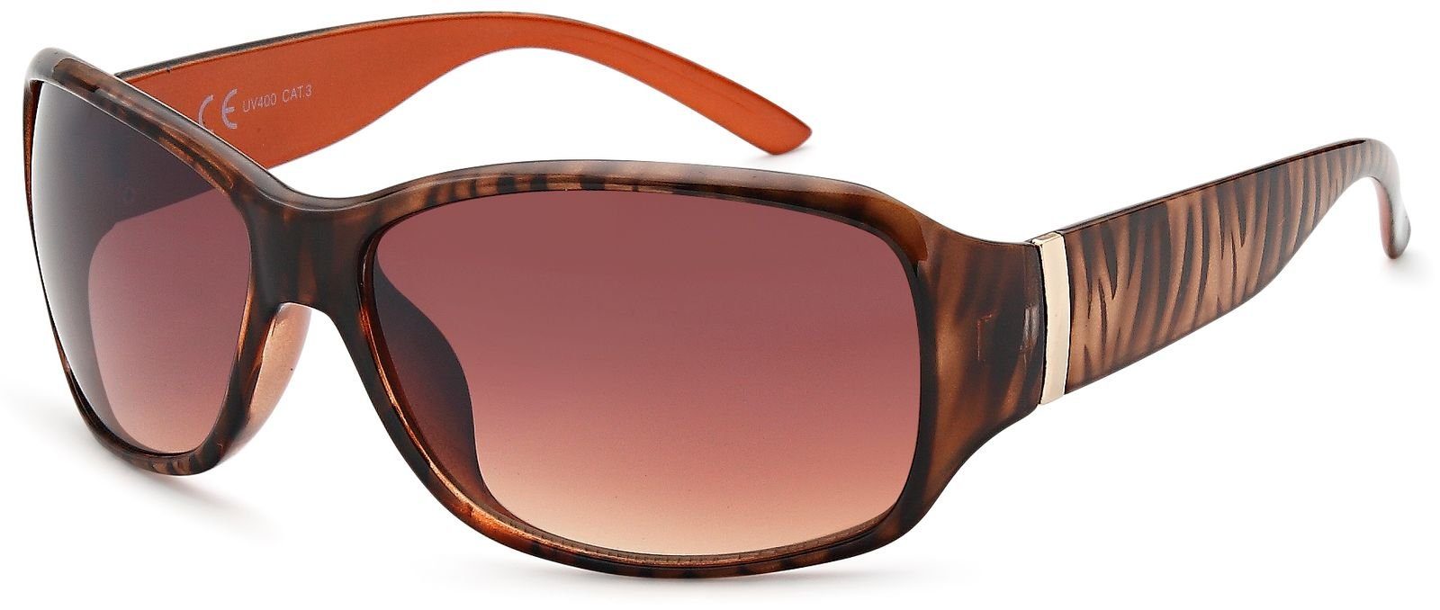 Sonnenbrille Sonnenbrille Schmetterlingsform mit Streifen