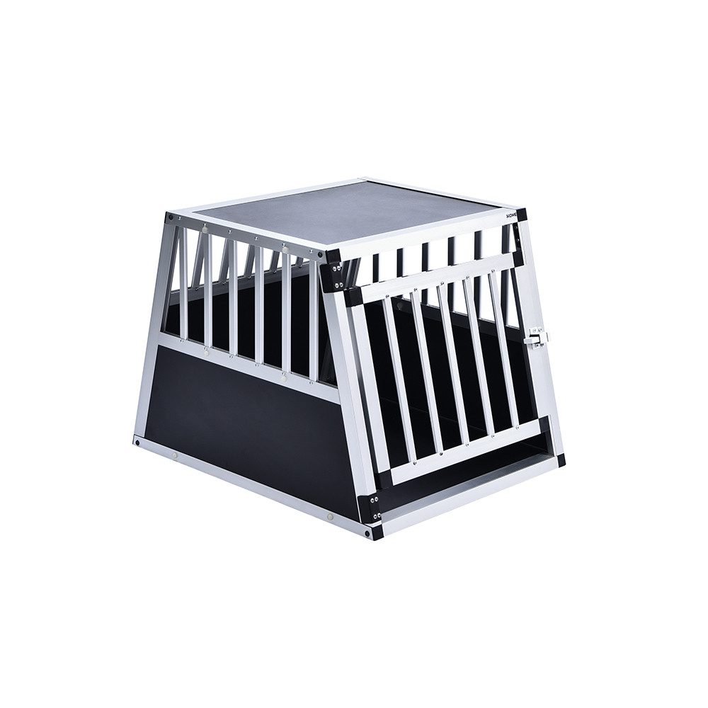 HOME DELUXE Hunde-Transportbox Alu SKITO, verschließbar, Hundetransportbox Aluminium Hundebox Kofferraum