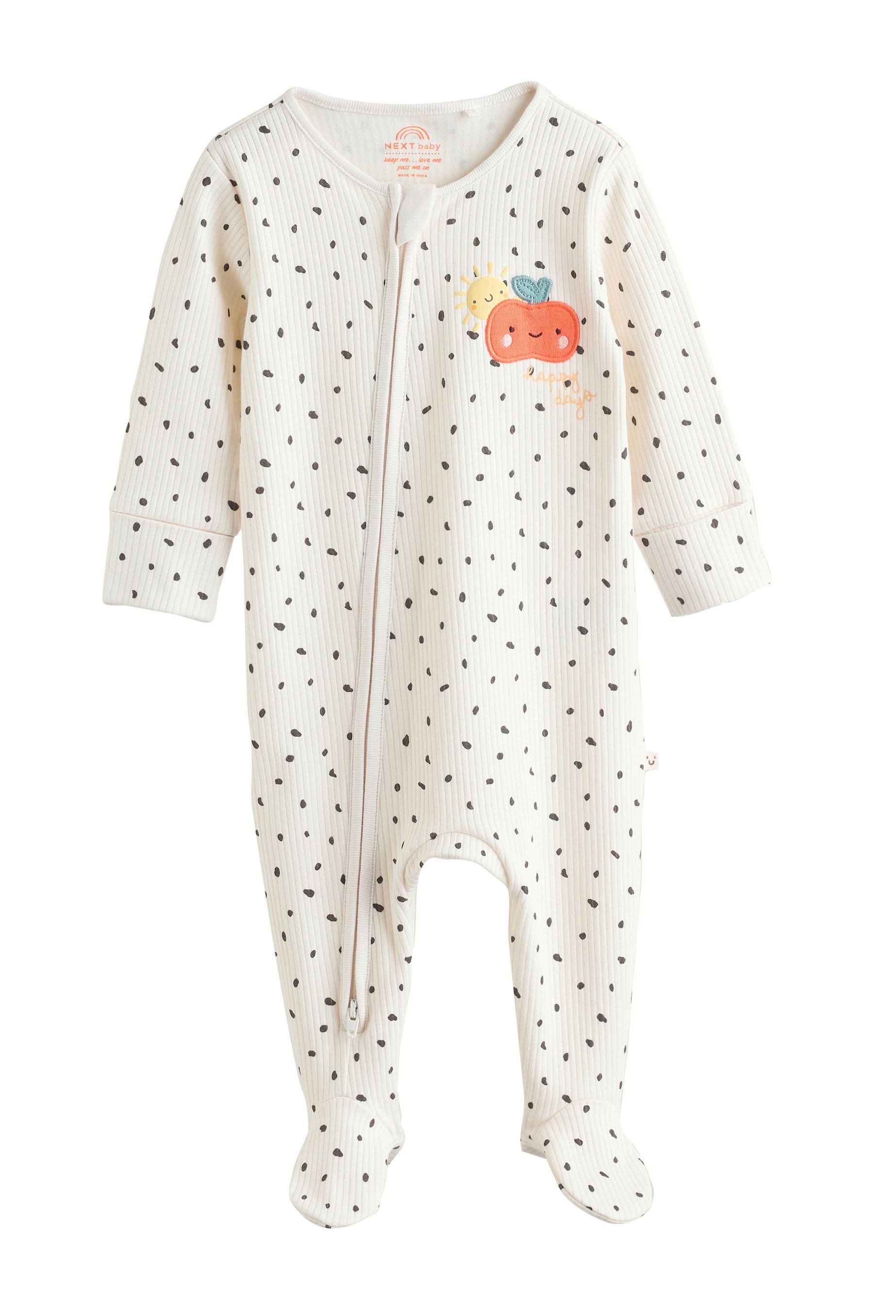 Next Schlafoverall Baby-Schlafanzüge mit Zwei-Wege-RV, 3er-Pack (3-tlg)
