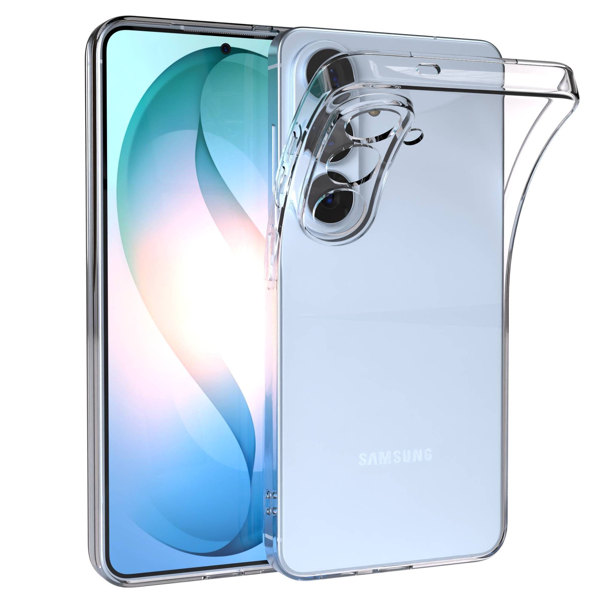 EAZY CASE Handyhülle Slimcover Clear für Galaxy S26 Serie 6,3 Zoll, durchsichtige Hülle Ultra Dünn Silikon Backcover TPU Telefonhülle Klar