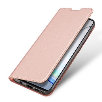 cofi1453 Handyhülle Buch Tasche "Dux Ducis" für iPhone 12 Pro Handy Hülle Etui Brieftasche Schutzhülle mit Standfunktion, Kartenfach Rose