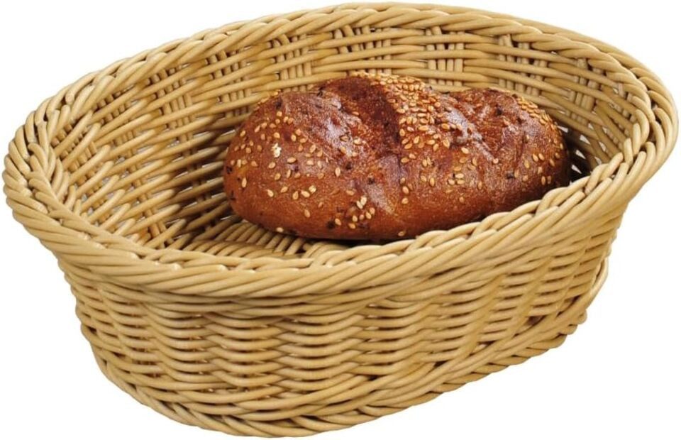 KESPER® Brotkorb Brot und Obstkorb, Plastik, Natur, 25x20,5x8,5, (1-tlg)