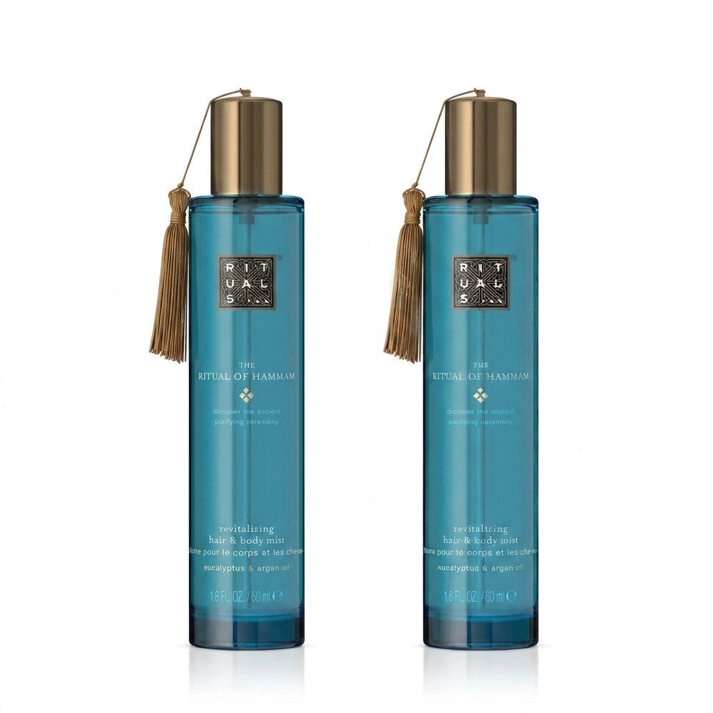 Rituals Körperspray Rituals The Ritual Of Hammam Hair & Body Mist 2er Set, 1-tlg., Praktisches 2er Set für Vorrat und unterwegs