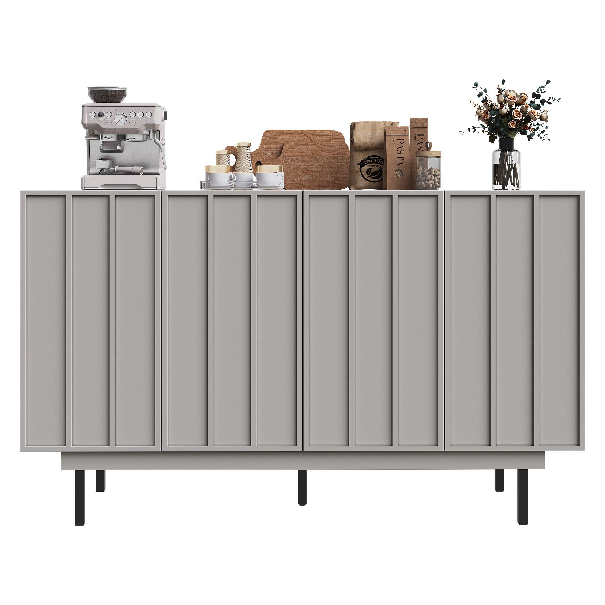 KLAM HOME Sideboard Küchenschrank Aufbewahrungsschrank mit günstig online kaufen
