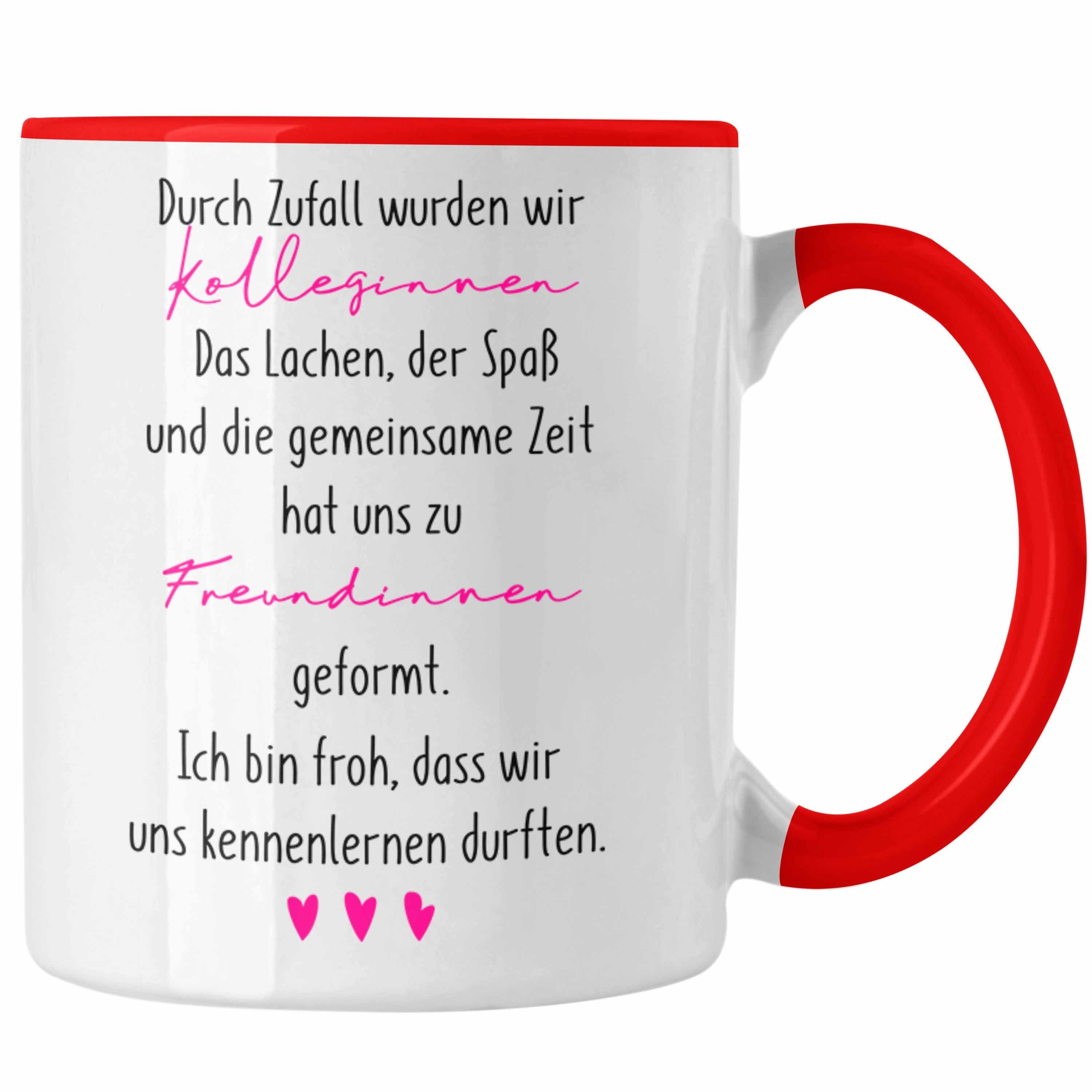 Trendation Kollegin Geschenkide Tasse Beste Trendation Tasse Geschenk Arbeitskollegin - Rot