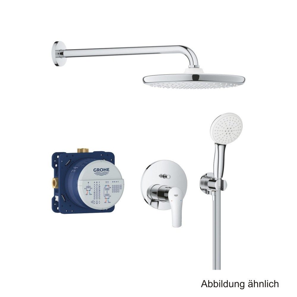 Grohe Badarmatur GROHE Eurosmart UP-Duschsystem m. FMS/SmartBox/ Kopfbr./WH-Set chrom