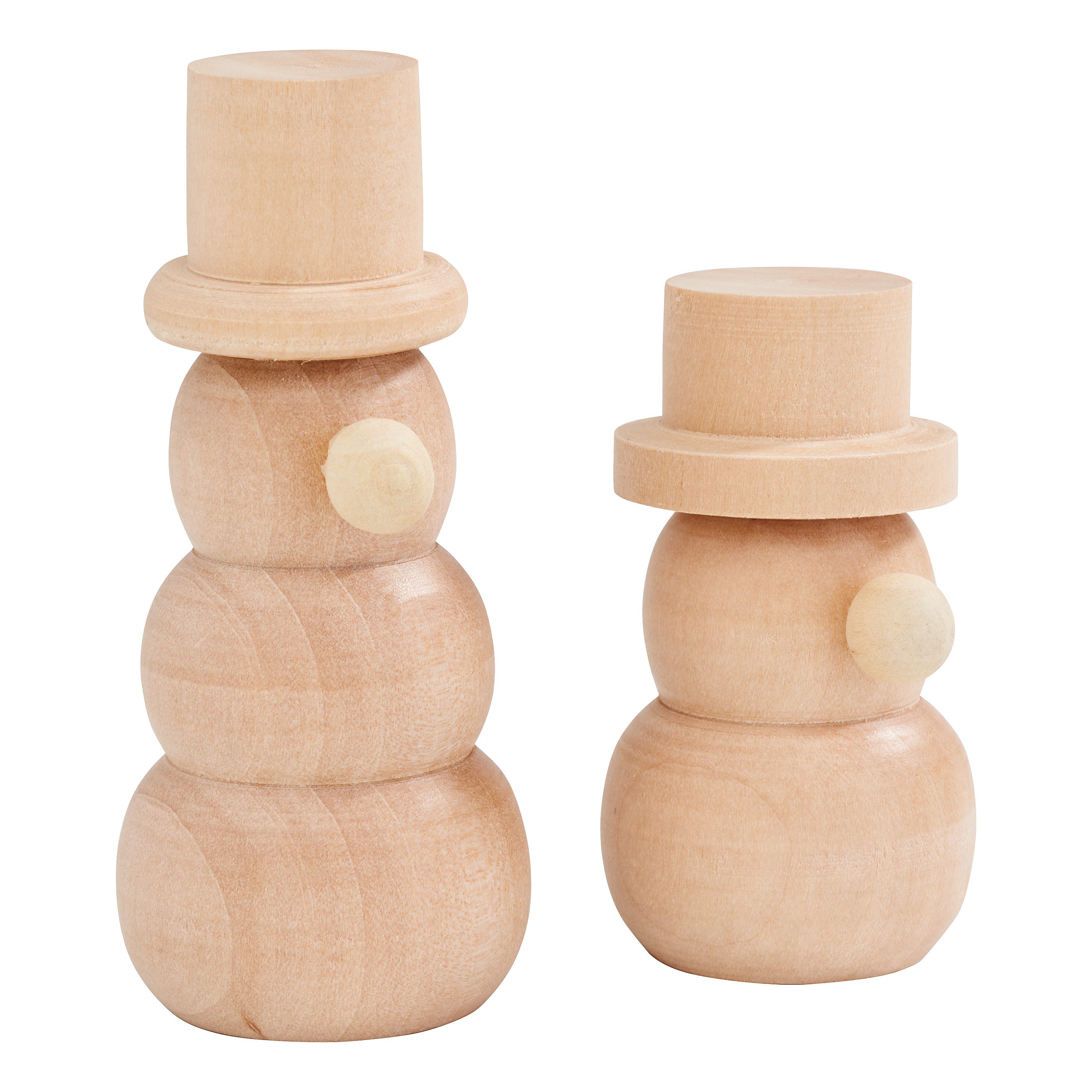 VBS Dekofigur Holz-Schneemänner (2 St), 2 Stück günstig online kaufen