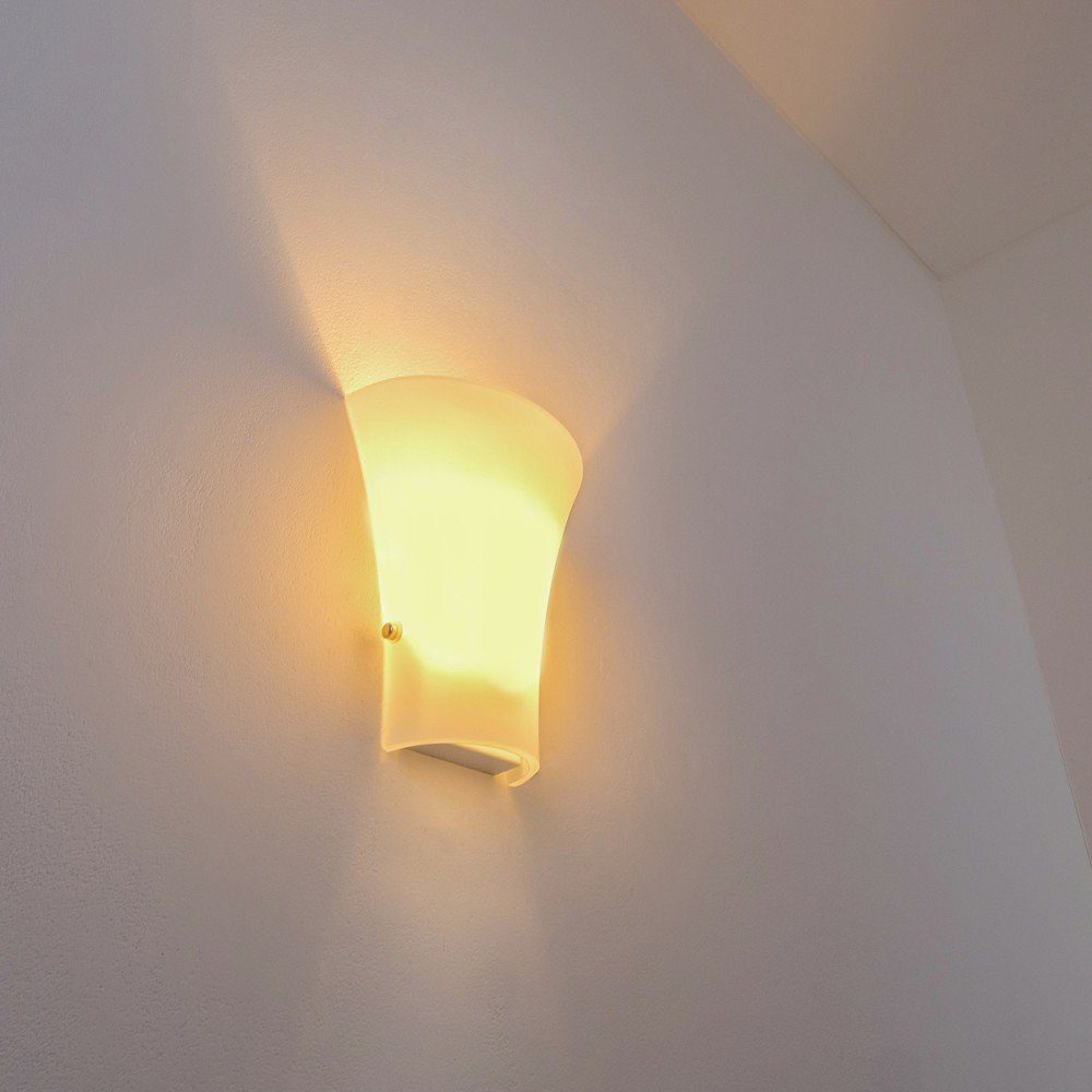»Vazzano« Wandleuchte mit Wandlampe max., mit Weiß, aus Lichtspiel Wand, G9 Metall/Glas ohne hofstein Leuchtmittel, an Lichteffekt in der