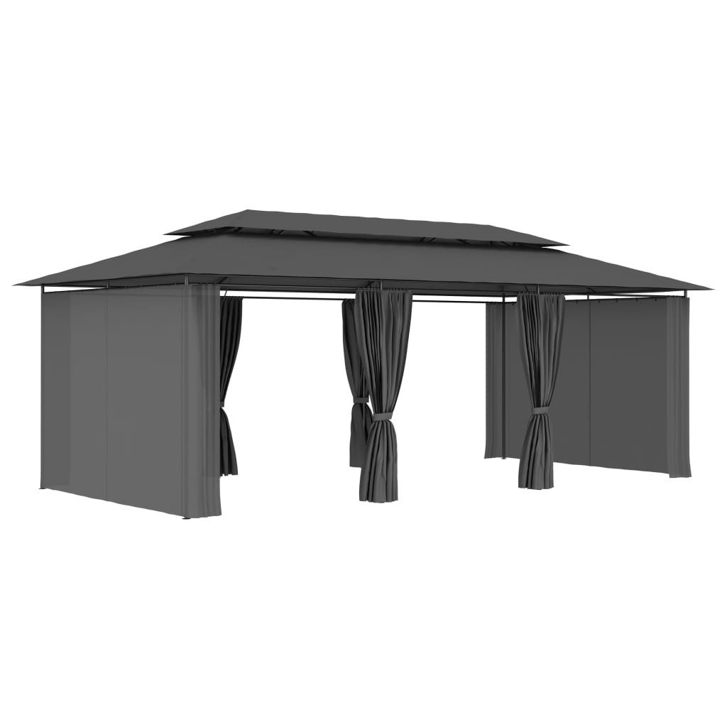 vidaXL Partyzelt Pavillon mit Vorhängen 600x298x270 günstig online kaufen