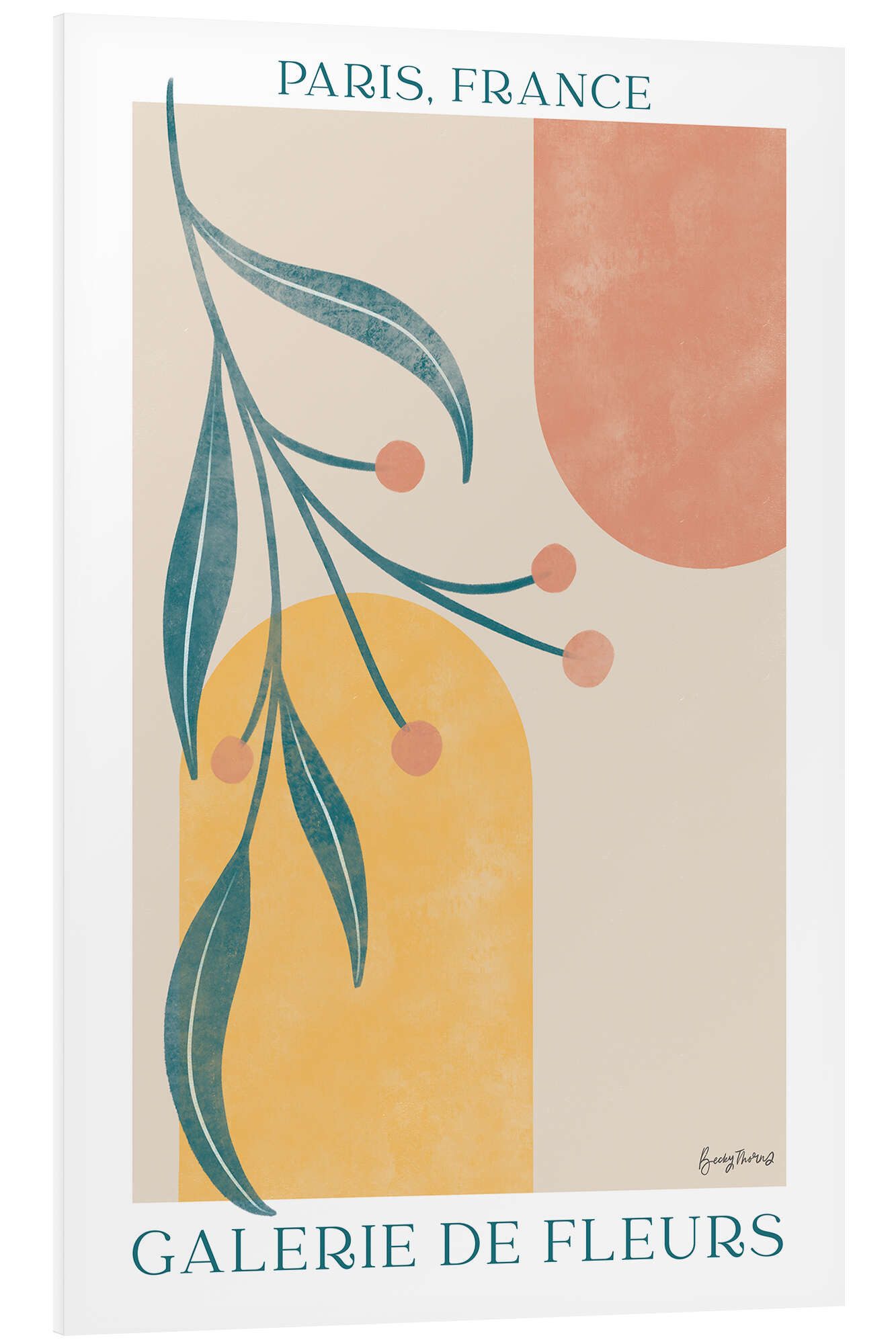 Posterlounge Wandbild Galerie de Fleurs - Paris, France, Becky Thorns, erhältlich als Poster, Leinwandbild, Wandsticker oder Acrylglasbild