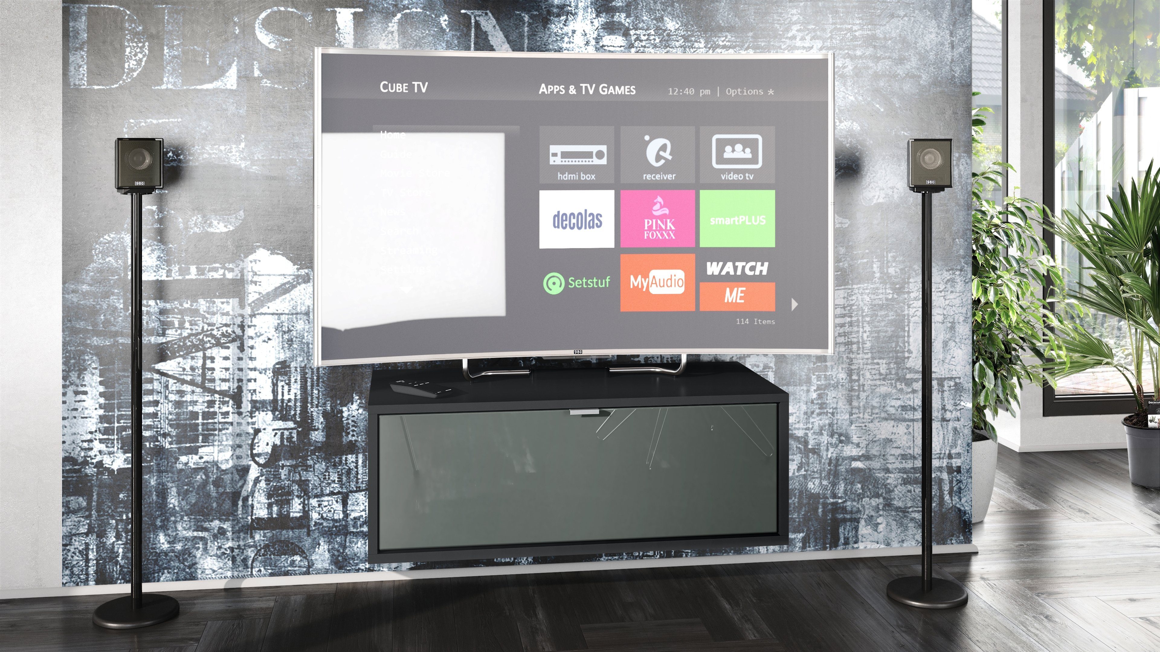 Vladon Lowboard Lana 800 (TV-Kommode, mit günstig online kaufen