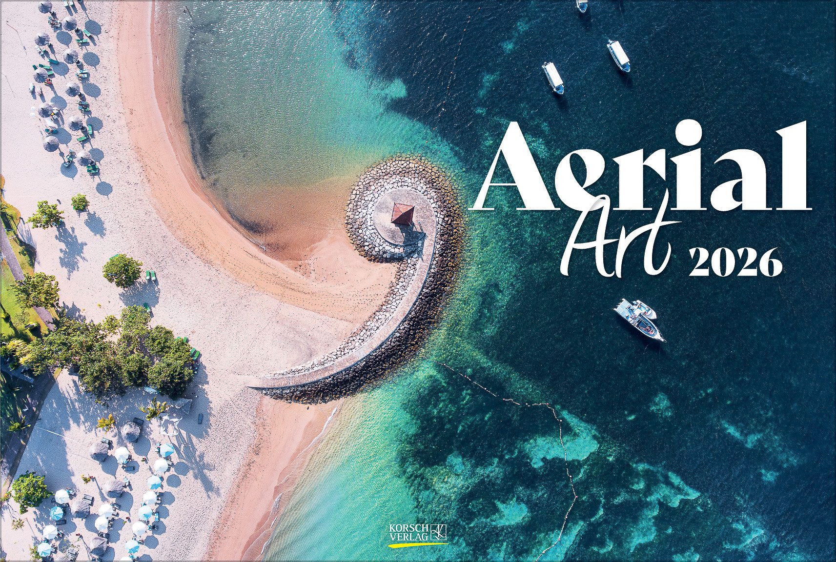Korsch Verlag Landschaftskalender Korsch Календари Aerial Art 2026, Panoramakalender