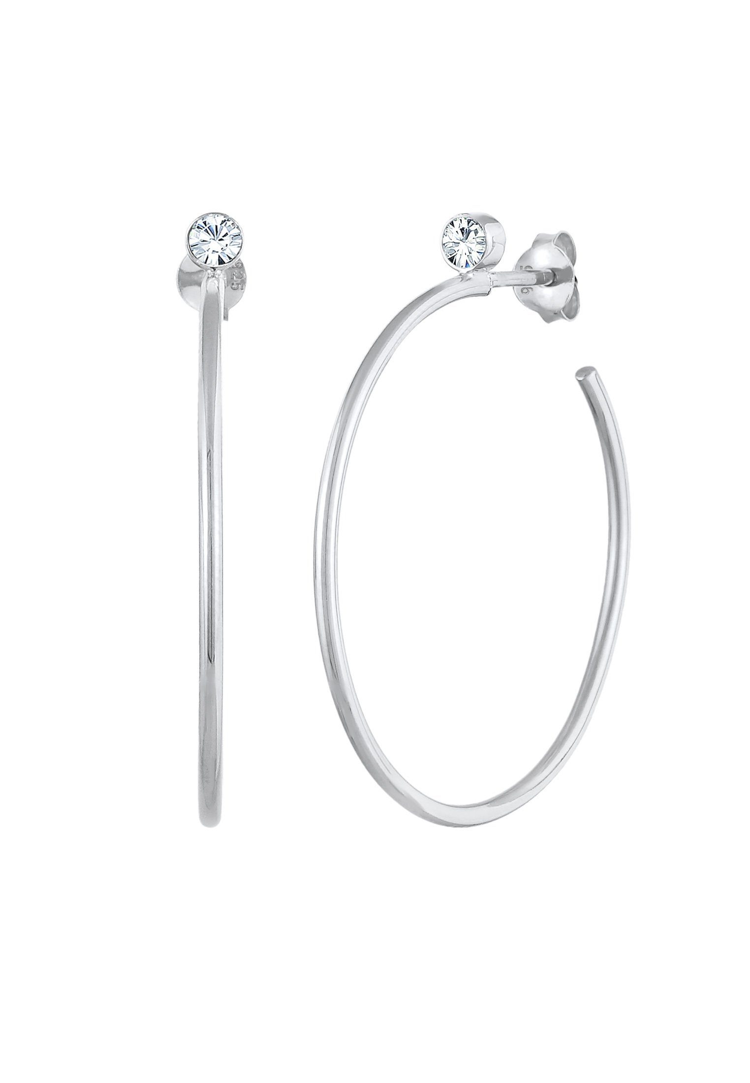 Elli Premium Paar Creolen Creolen Stecker 925 Silber, mit Kristallen von Sw günstig online kaufen
