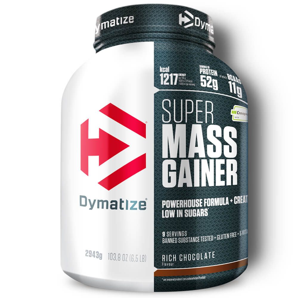 Dymatize Weight-Gainer Pulver Super Mass Kohlenhydrate Rich Chocolate 2943 g Pulver, 2943 g