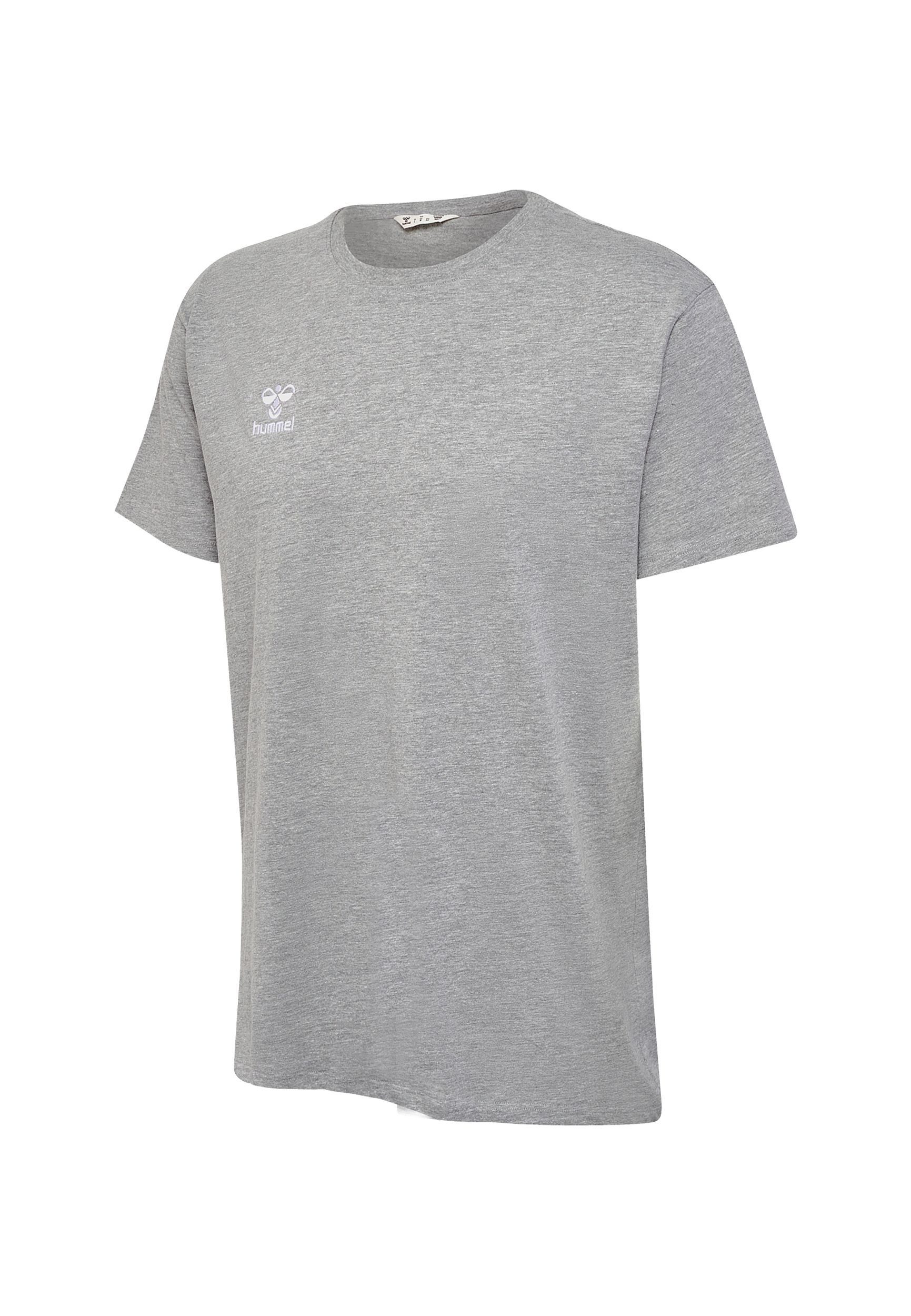 hummel T-Shirt Rundhalsausschnitt gesticktes Logo Regular günstig online kaufen