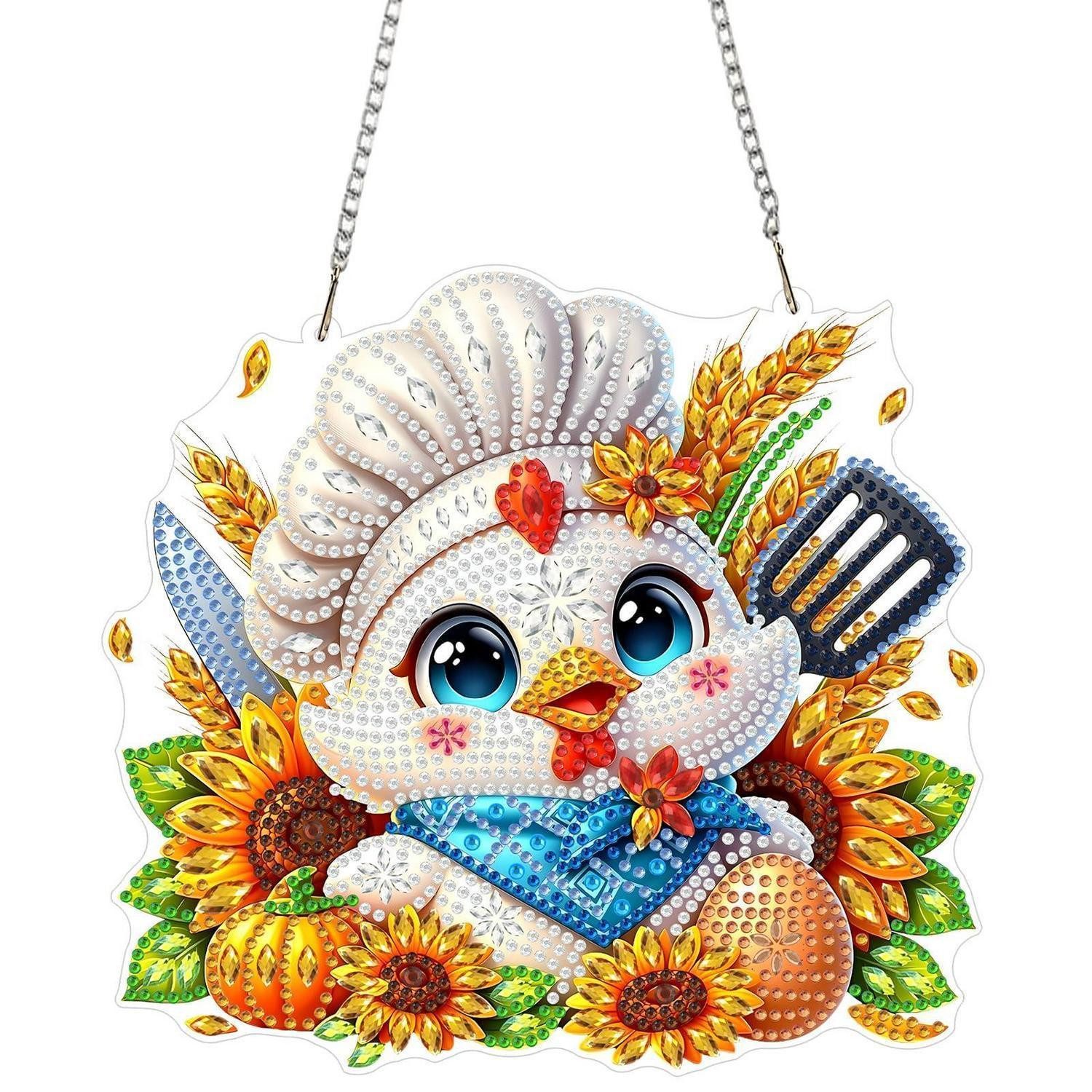LuxusKollektion Kreativset Diamond Painting Anhänger Fensterbild