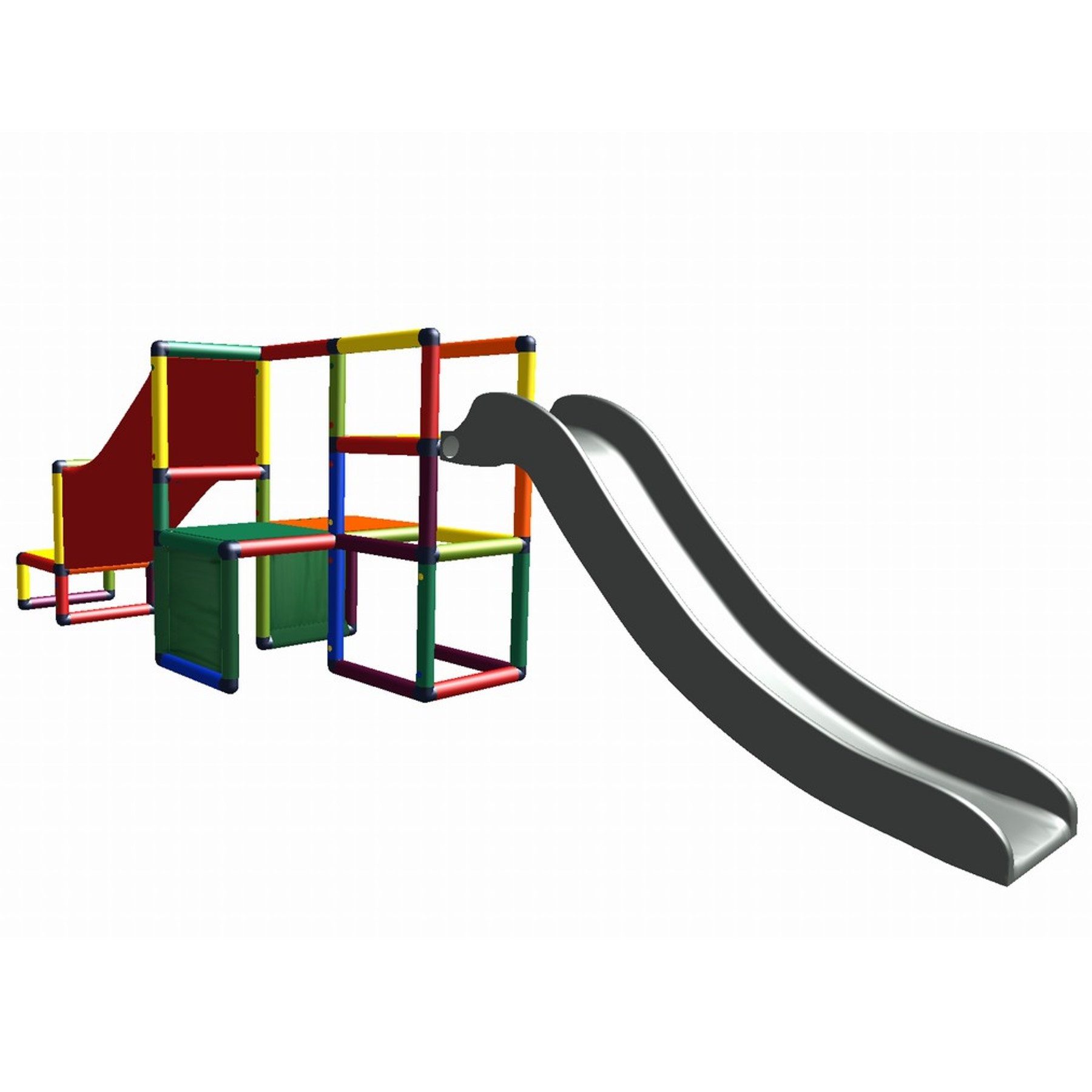 move and stic Spielcenter Sporty Spielturm Krabbeltunnel mit Rutsche, (Set)