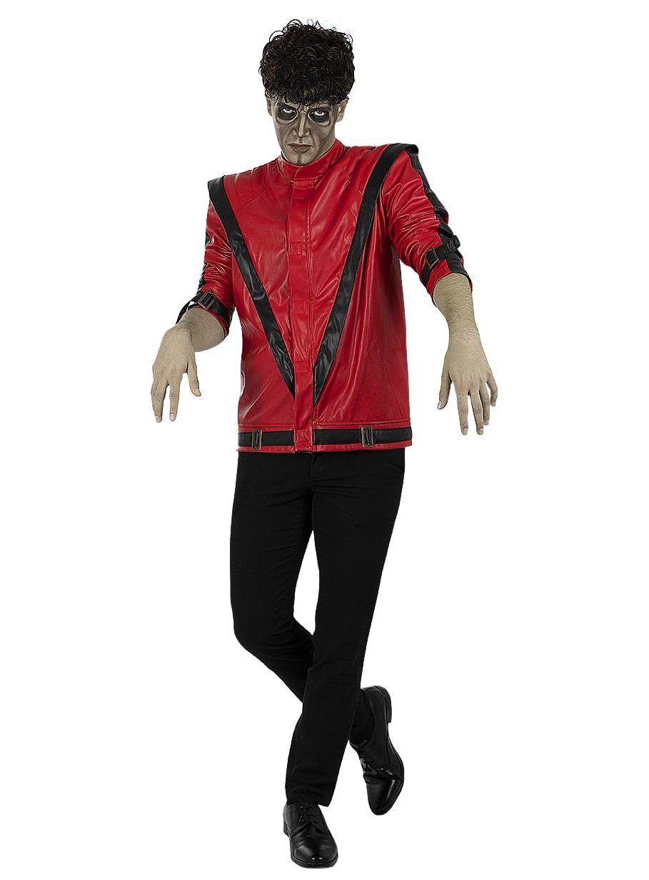 Metamorph Kostüm Michael Jackson – Thriller Jacke, Rote Jacke für Popstars, Untote und untote Popstars