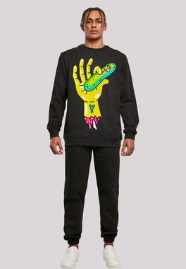 F4NT4STIC Sweatshirt Rick und Morty Pickle Hand Print