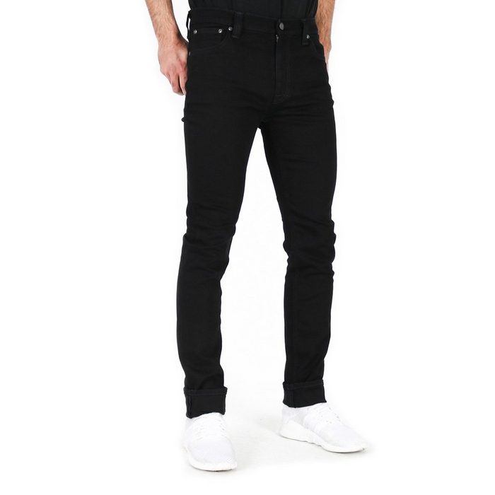 Nudie Jeans Skinny-fit-Jeans Unisex High Waist High Kai Black Black