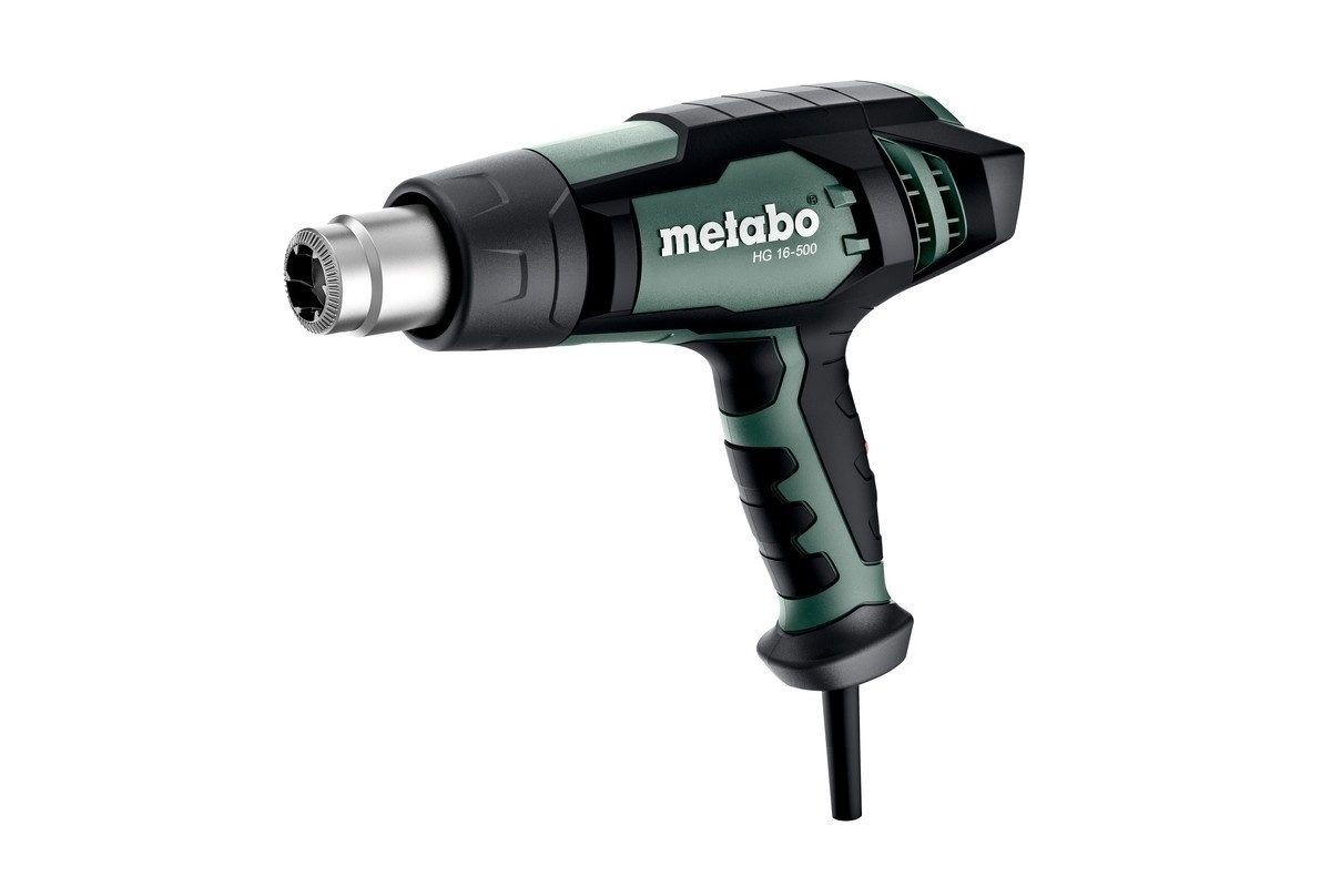 metabo Heißluftgebläse HG 16-500 (601067000) Heißluftgebläse, 1600 in W, bis max. 500 °C, Hochwertige Keramikheizung