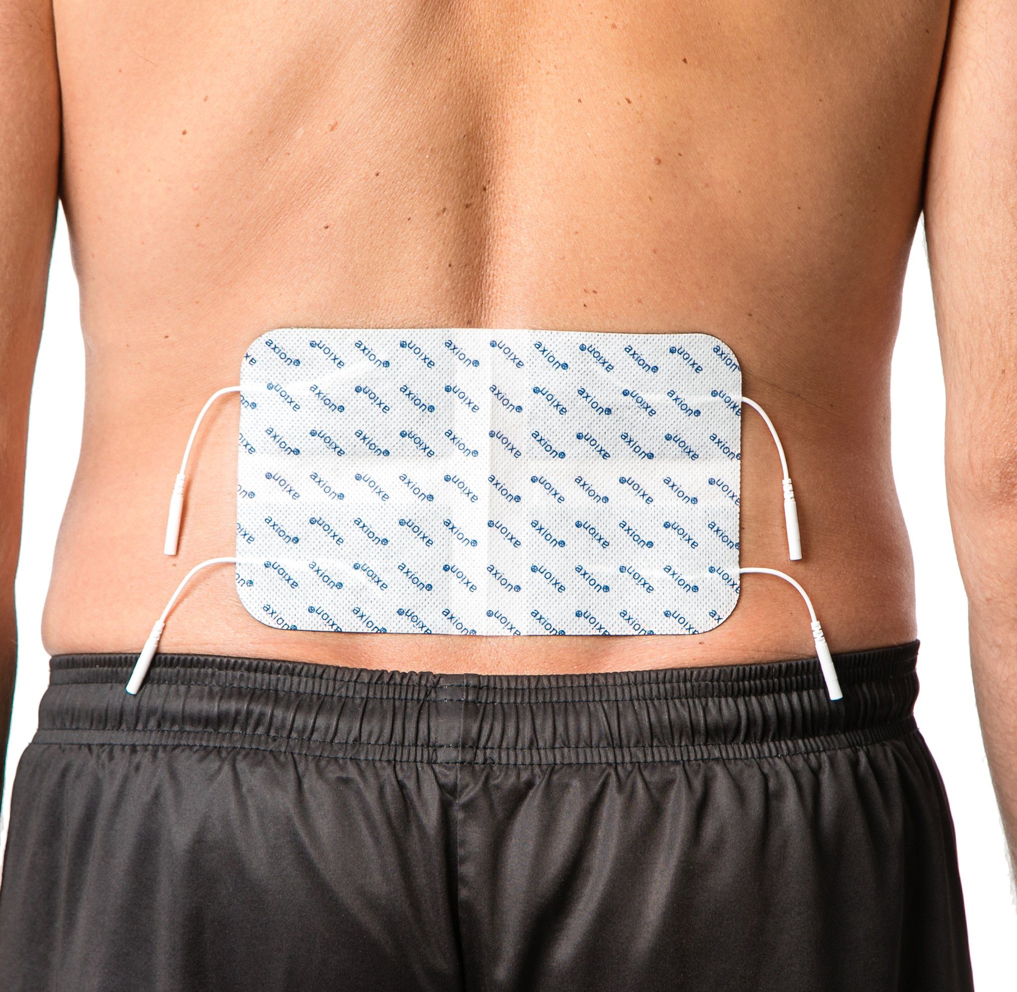 Axion Elektrodenpads passend zu Prorelax, Promed, axion - Rückenelektrode 20x12cm, 1 St.,selbstklebende TENS EMS Elektroden, 2mm Steckanschluss