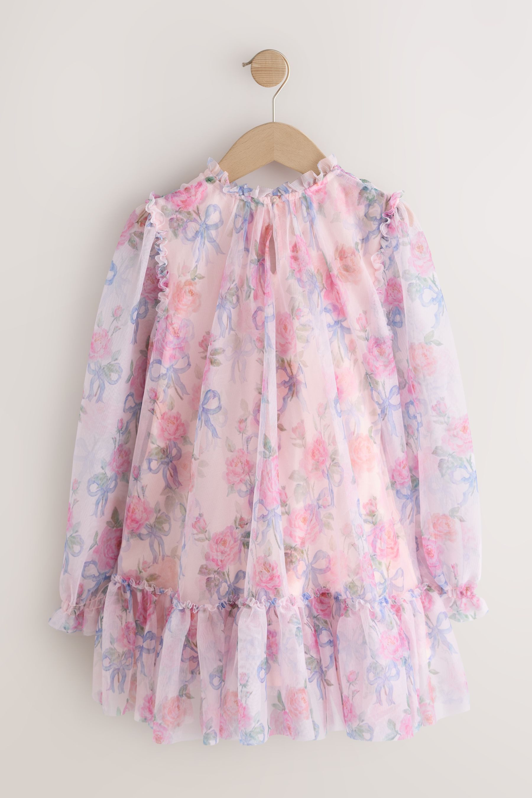 Next Meshkleid Mesh-Partykleid mit langen Ärmeln (1-tlg)