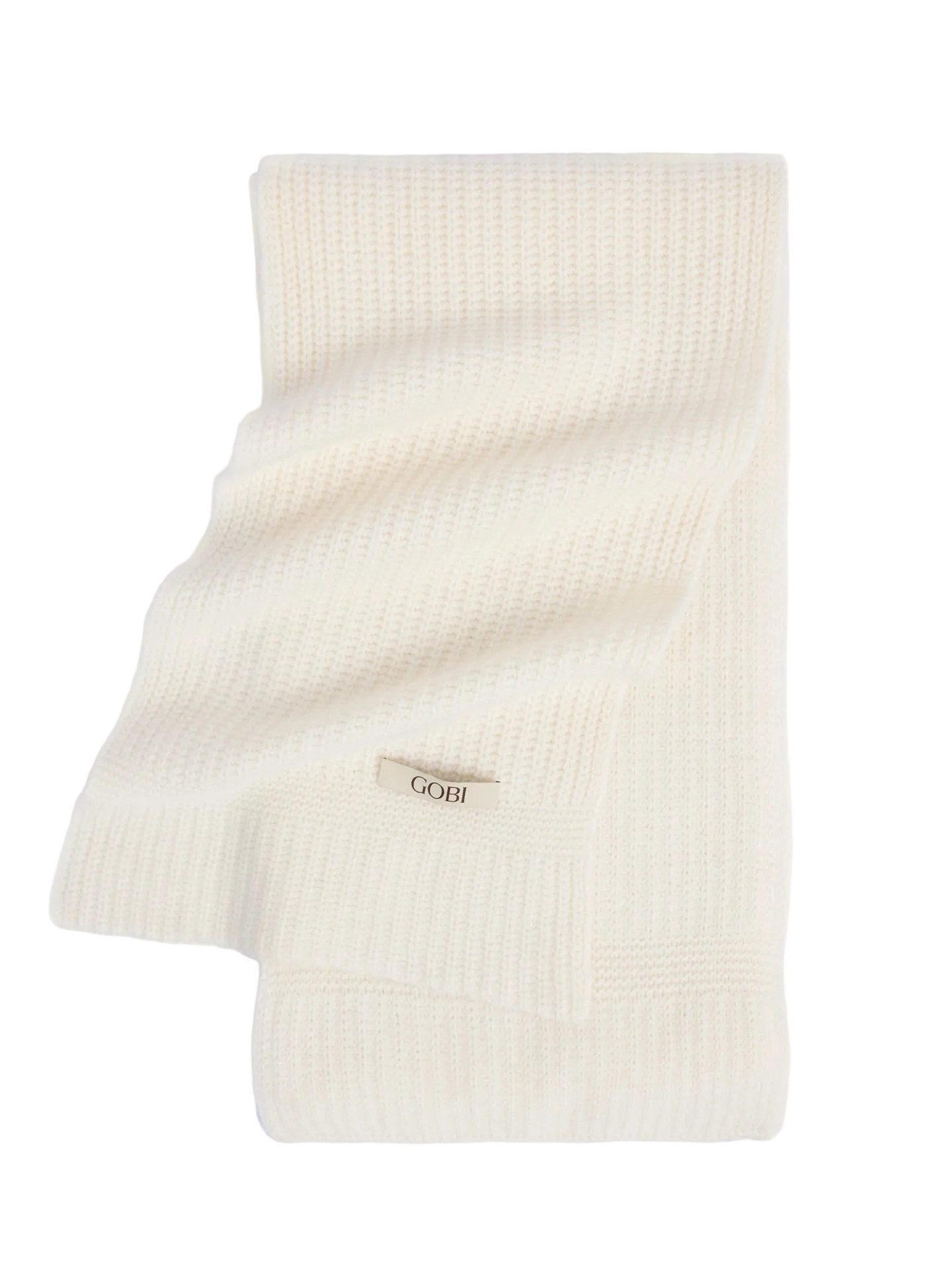 GOBI Cashmere Strickschal Breitgerippter Strickschal