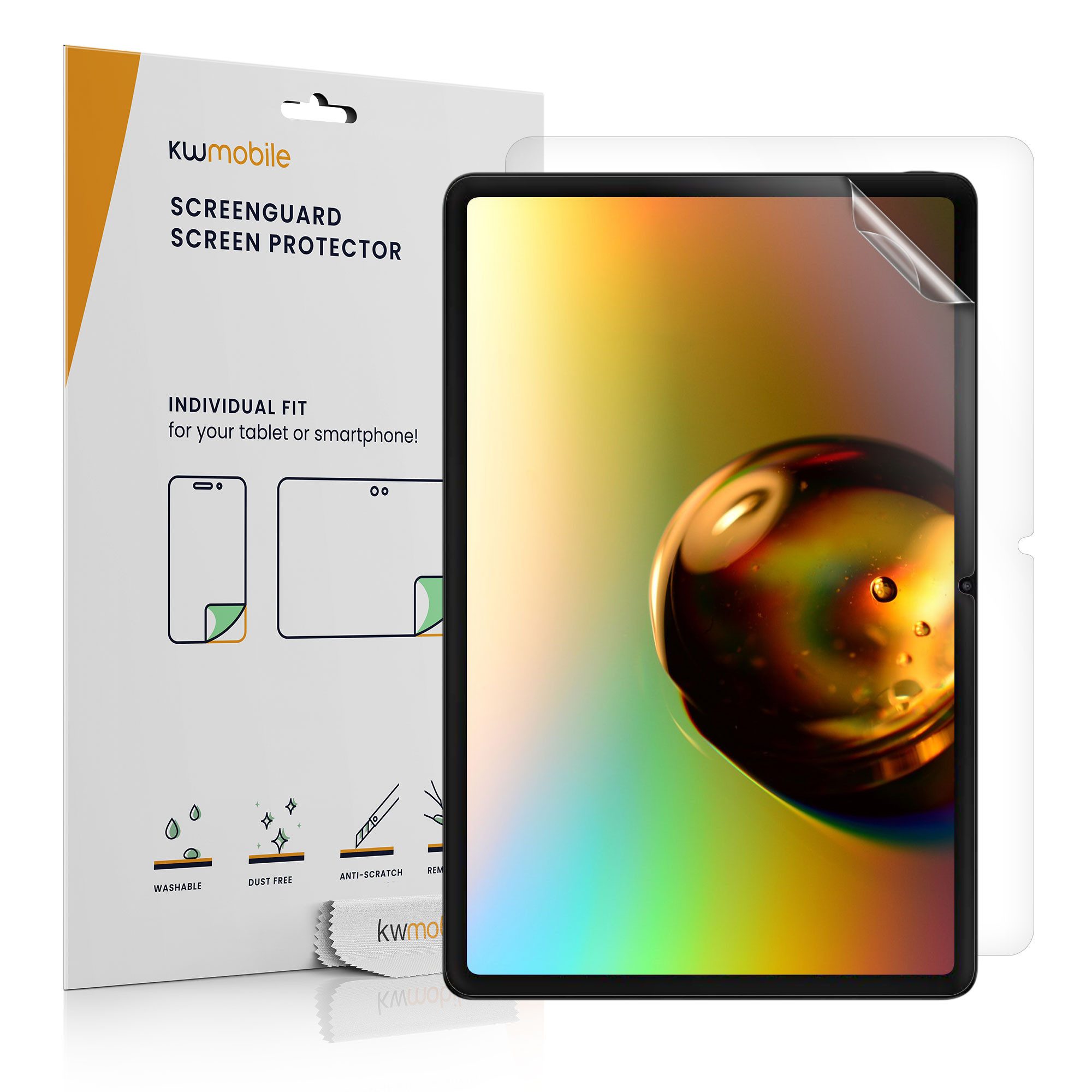 kwmobile Displayschutzfolie 2x Folie für Xiaomi Redmi Pad Pro, 2 Stück, Full Screen Tablet Schutzfolie entspiegelt