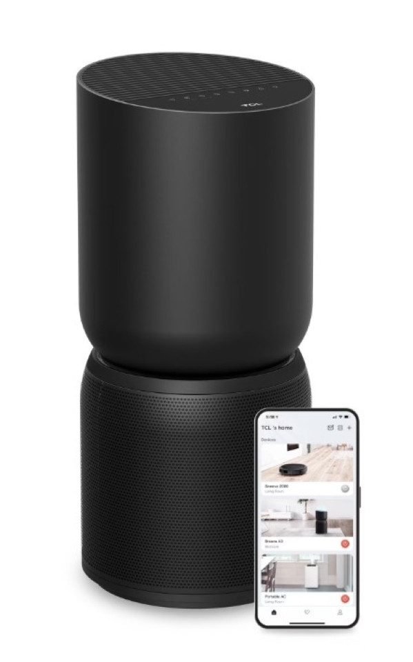 TCL Luftreiniger Breeva A3, für 32 m² Räume, 5‑stufiges BreevaShield™‑Filtersystem und WLAN