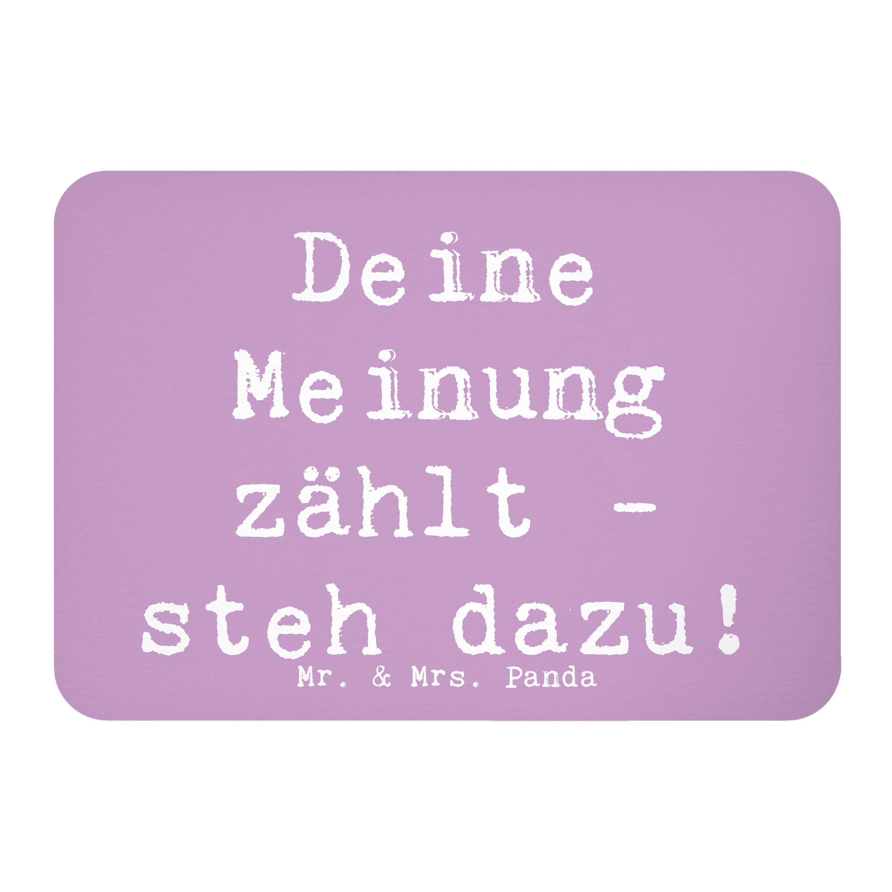 Magnet Spruch Mutig zu Meinungen - Lavendeltraum - Geschenk, Meinung teilen