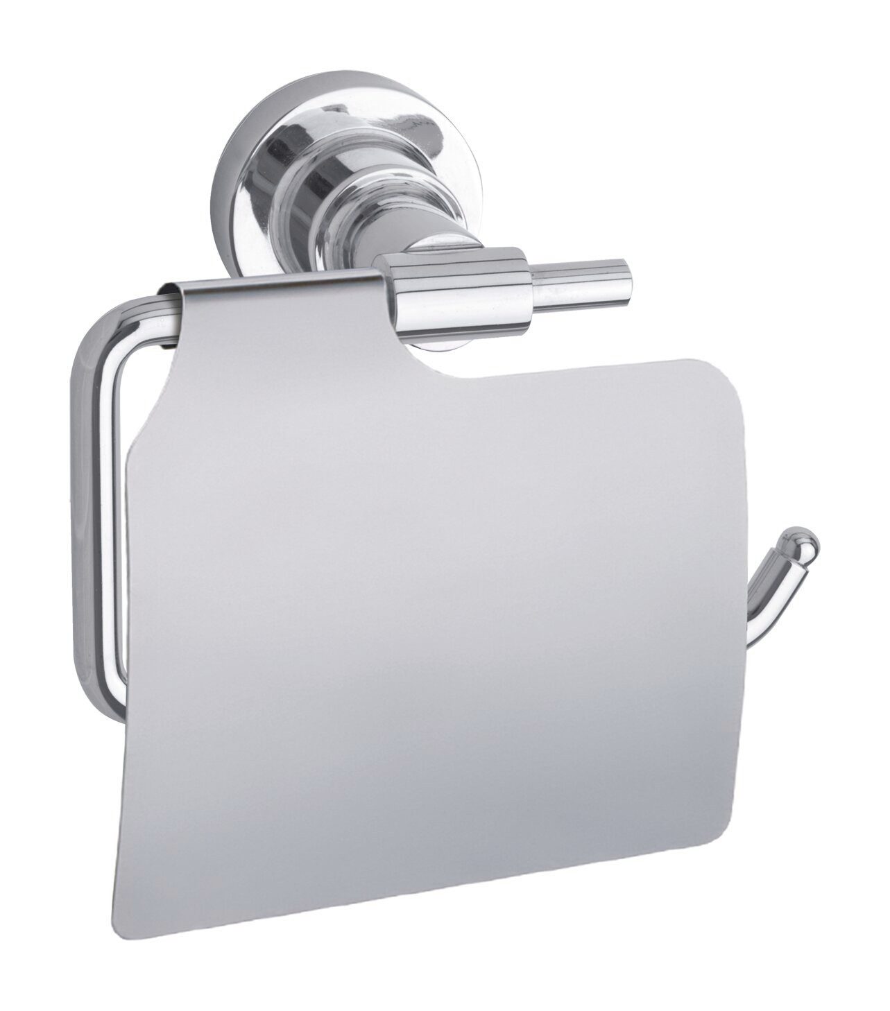 tesa Держатели для туалетной бумаги 1x tesa luup Держатели для туалетной бумаги m. Deckel (Komplett-Set, 2-St., inkl. Klebelösung), chrom 7,5 cm : 14 cm : 10,5 cm