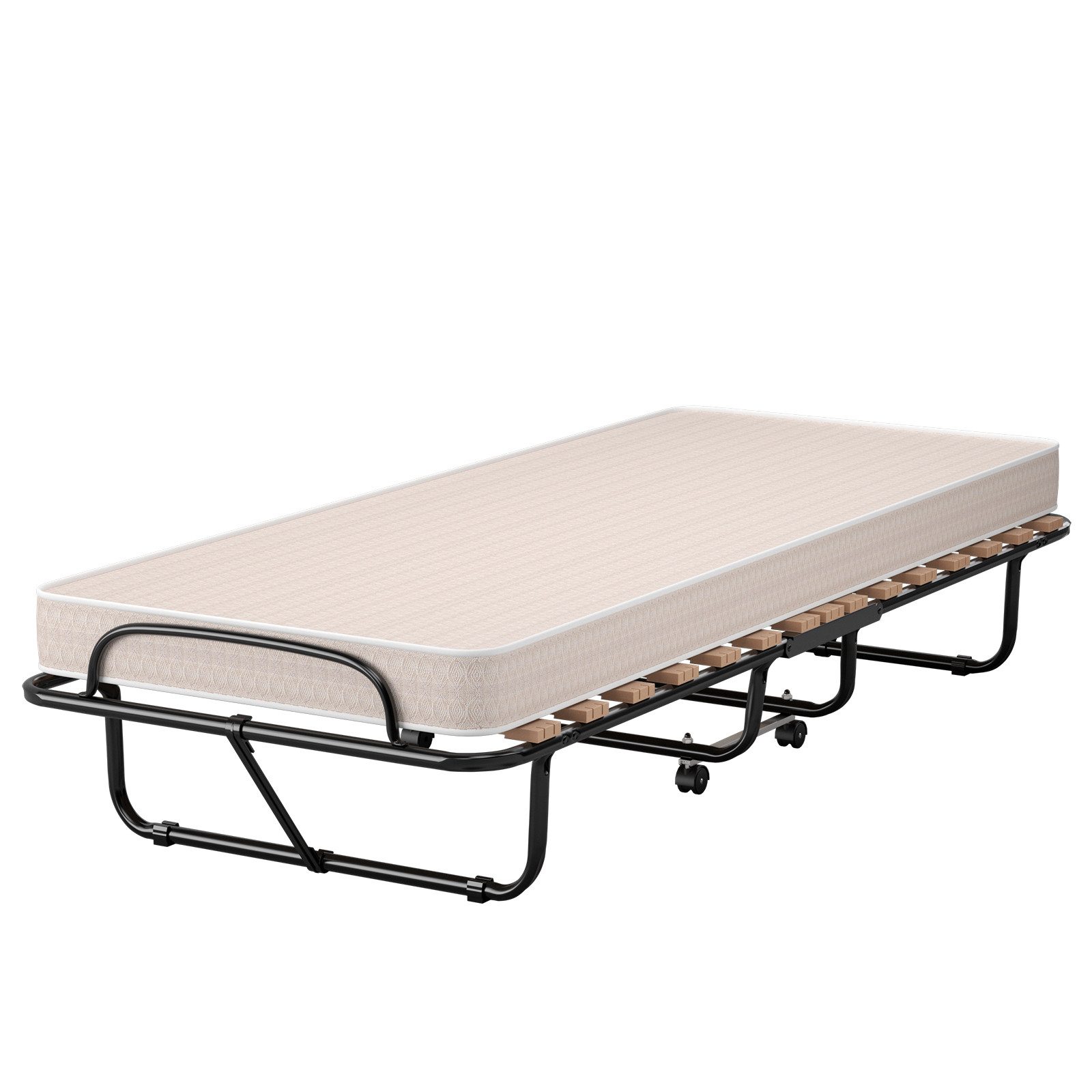 KOMFOTTEU Gästebett Klappbett mit Memoryschaum-Matratze 80x190 günstig online kaufen