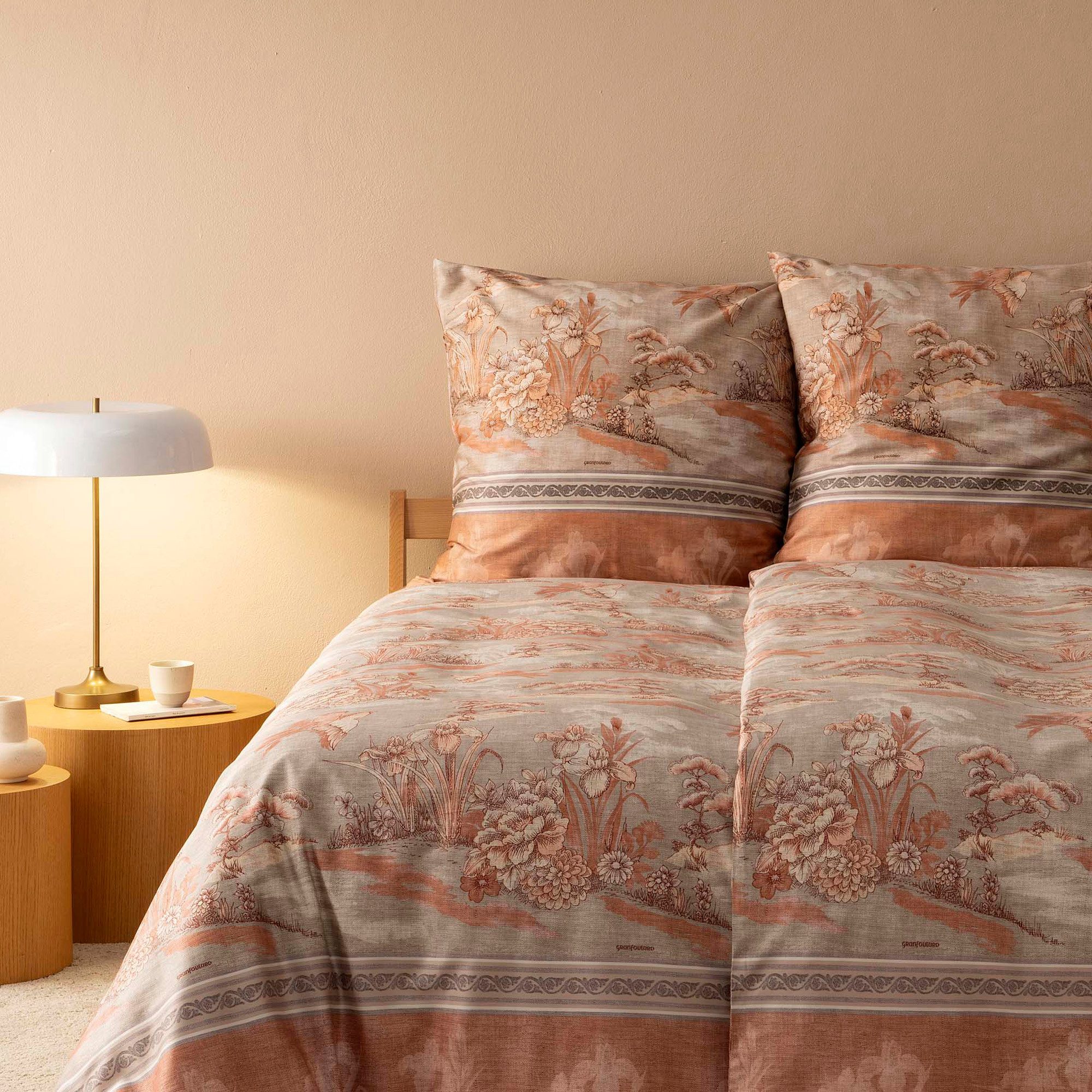 Bassetti Bettwäsche Bettwäsche "Aquaforte", Mako-Satin, Blumen