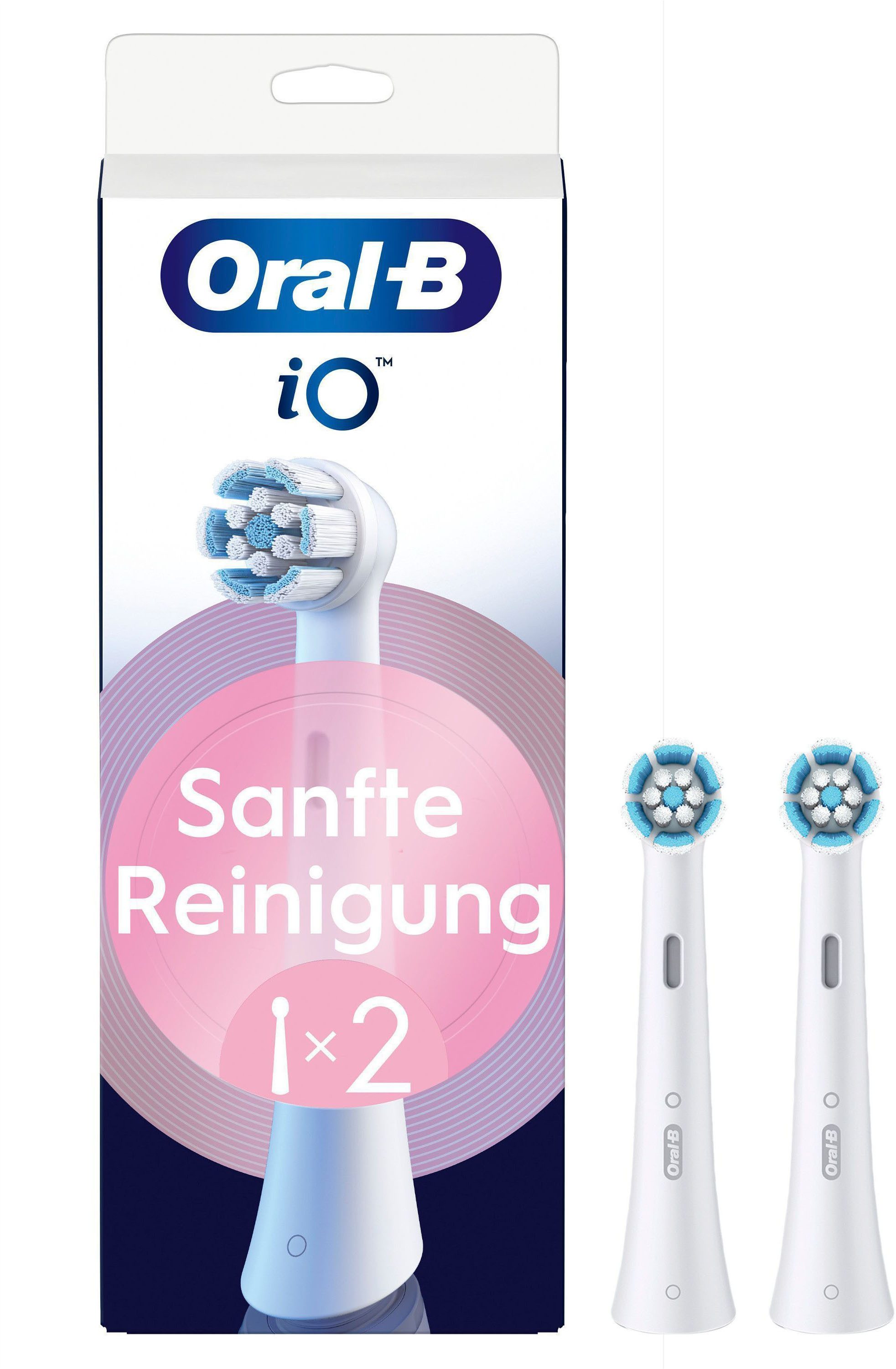 Oral-B Aufsteckbürsten iO Sanfte Reinigung, fortschrittliche Plaque-Entfernung, für empfindliches Zahnfleisch