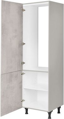 nobilia® Kühlumbauschrank "Riva", mit zwei Türen und zusätzlichem Einlegeboden, vormontiert, Ausrichtung wählbar, Breite/Höhe: 60/216,6 cm