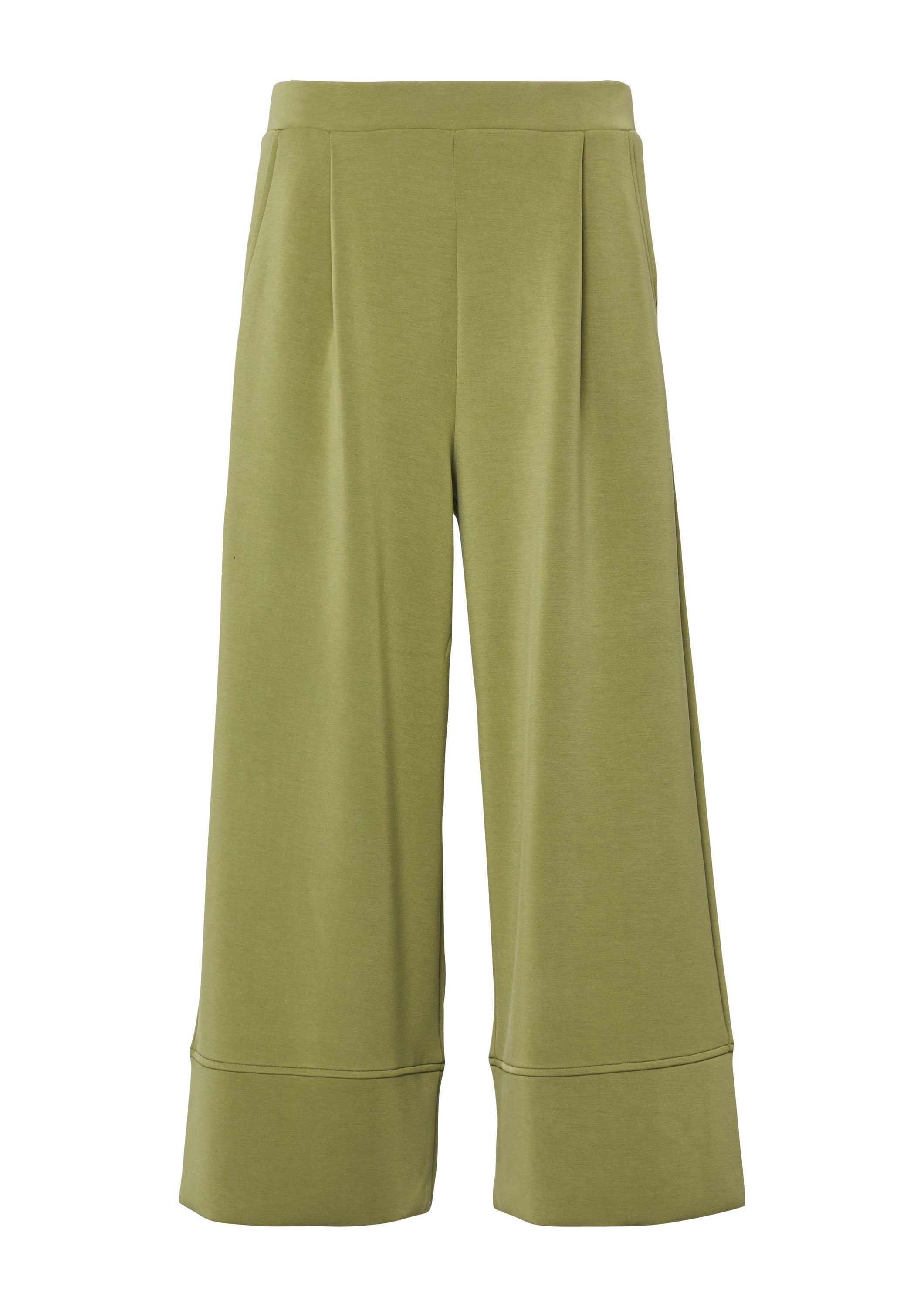 s.Oliver Culotte Hose Culotte aus Scuba mit Elastikbund
