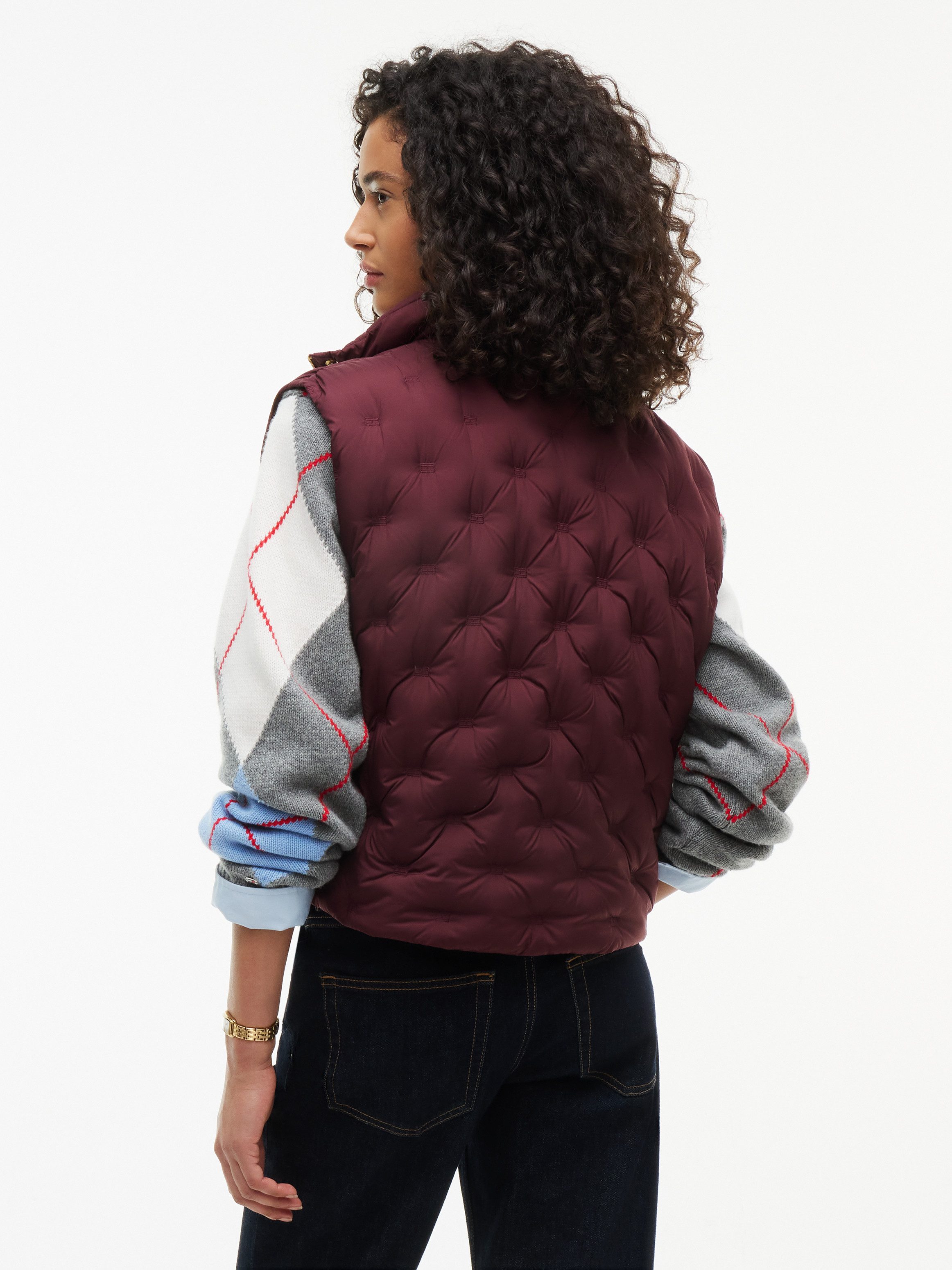 Tommy Hilfiger Steppweste LW DOWN FLAG QUILT VEST Kunstfaser