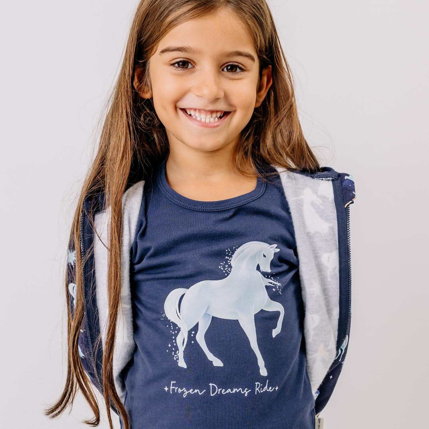 Langarmshirt Walkiddy mit Prinzessinmoiv aus Bio Baumwolle